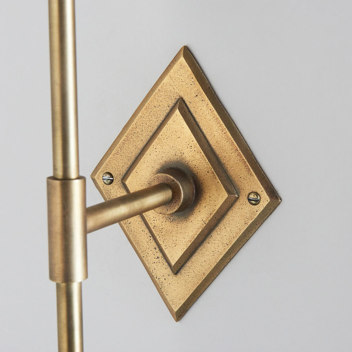 Ambermanor Tall Antique Brass Wall Light