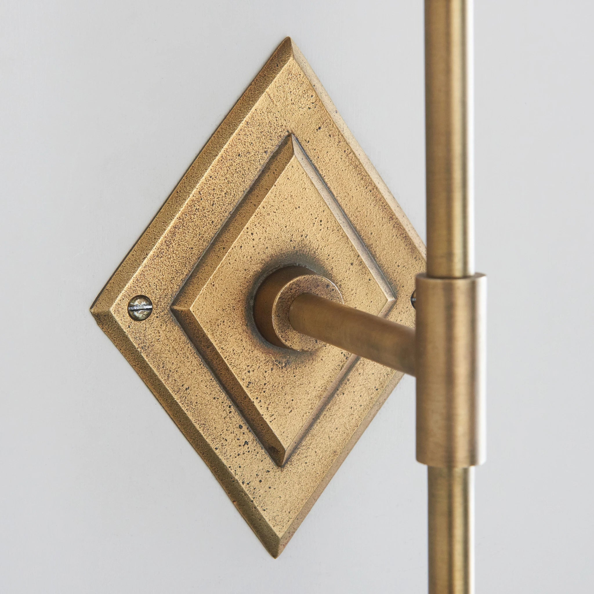 Ambermanor Tall Antique Brass Wall Light