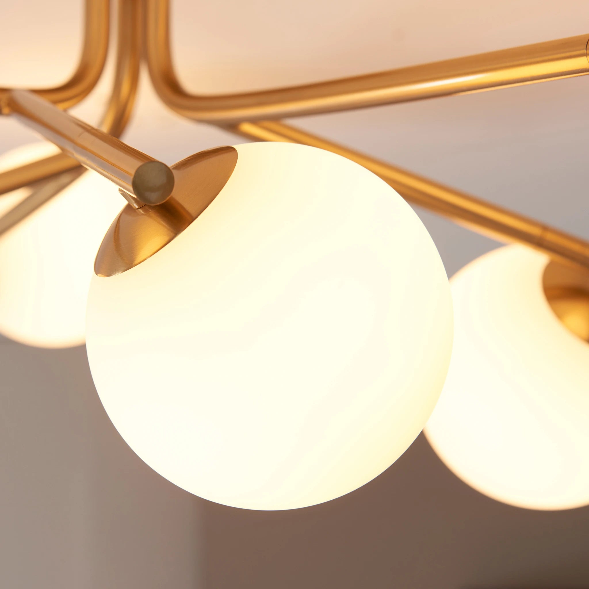 Whitmore Brushed Aged Brass Ceiling Light