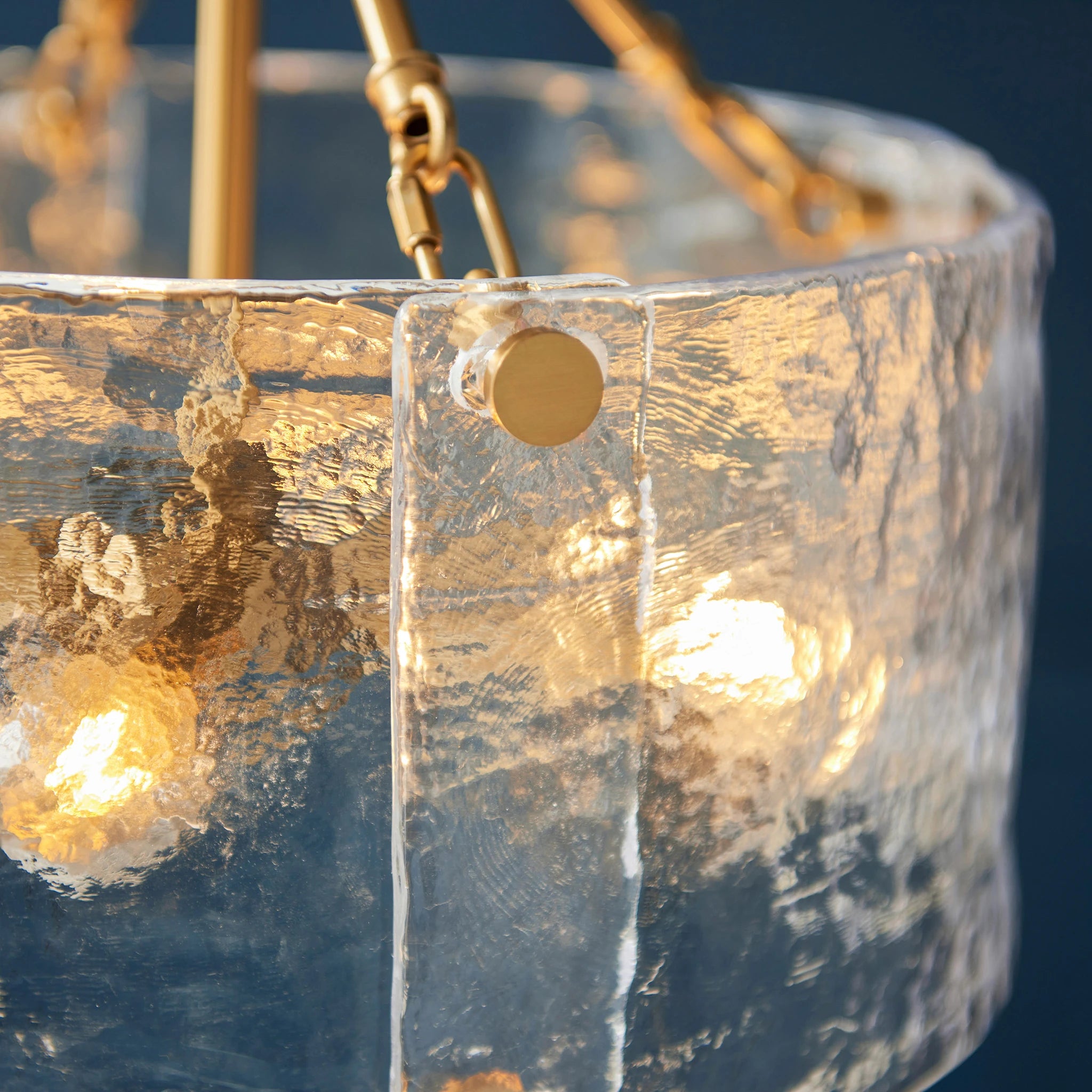 Ottilie Brushed Aged Brass 4 Light Pendant