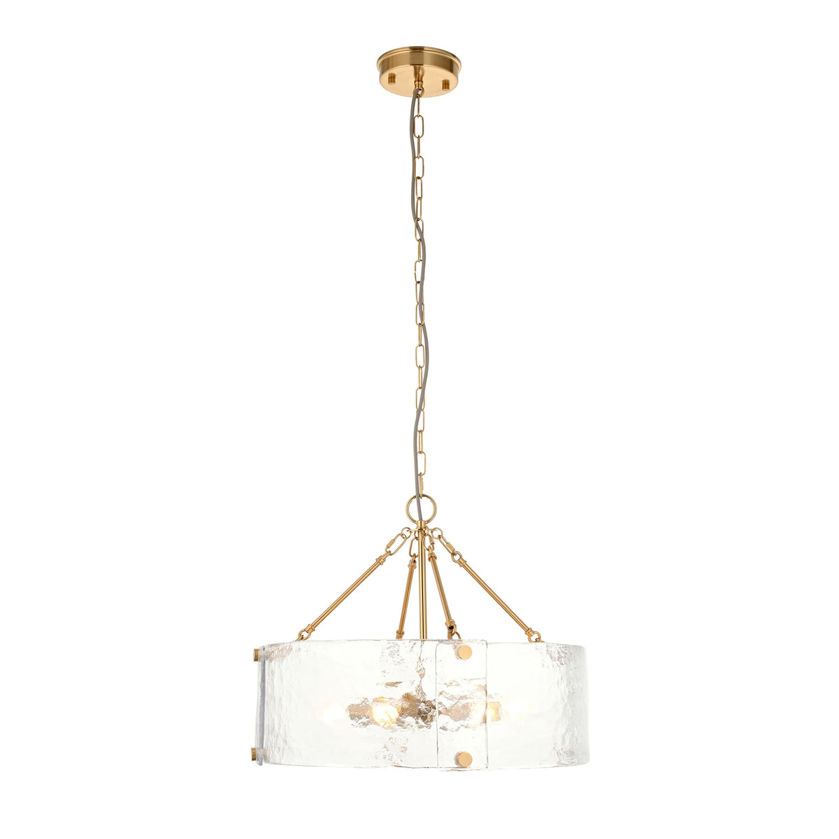 Ottilie Brushed Aged Brass 6 Light Pendant