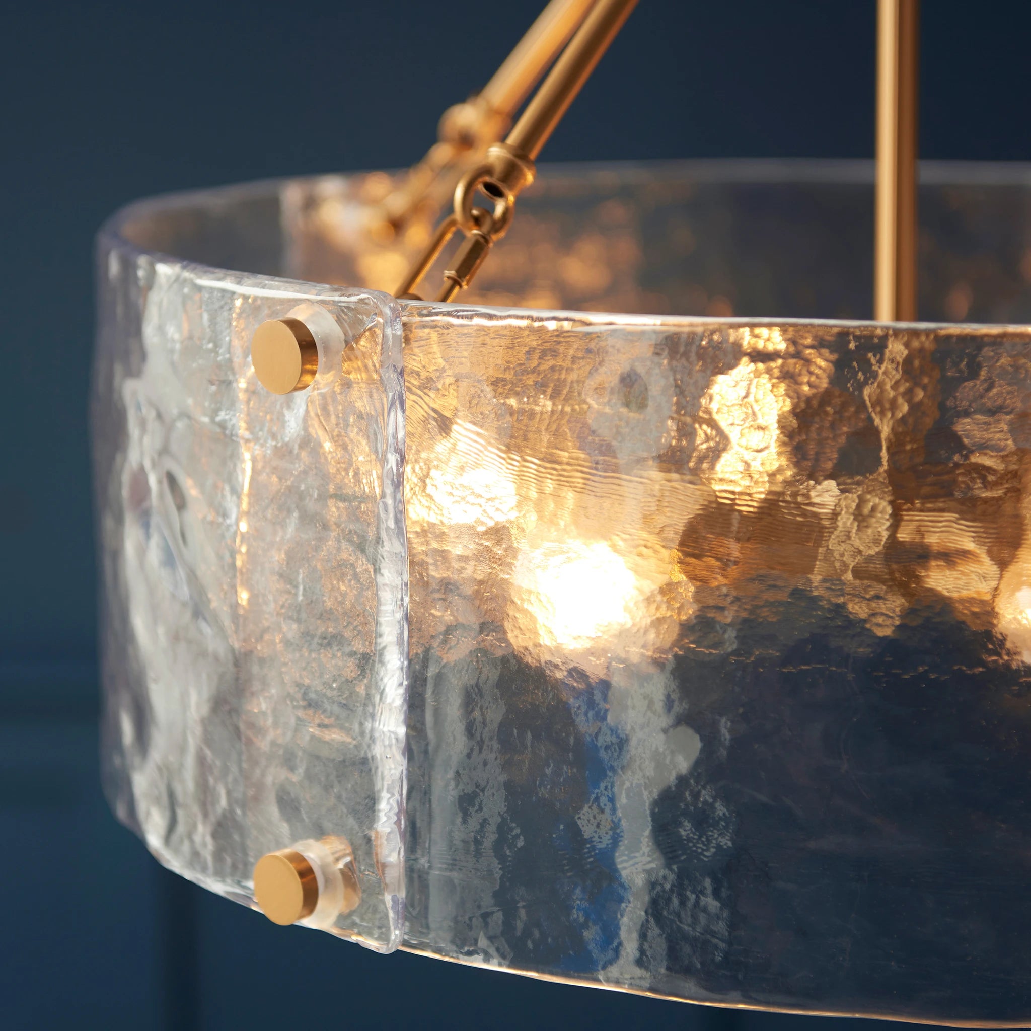 Ottilie Brushed Aged Brass 6 Light Pendant