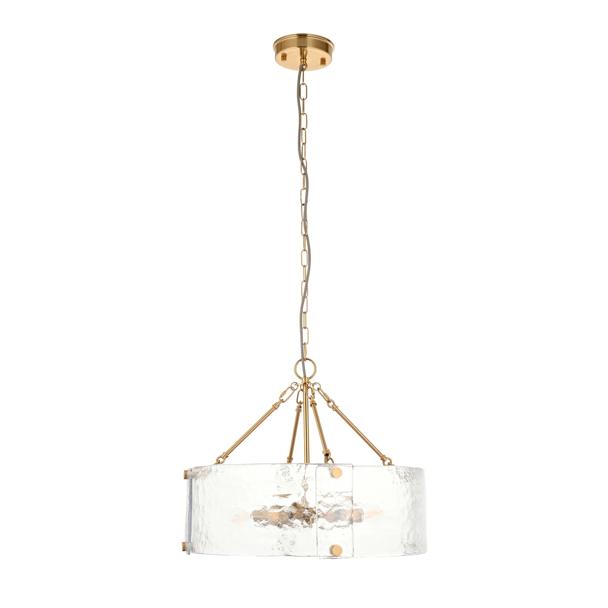 Ottilie Brushed Aged Brass 6 Light Pendant