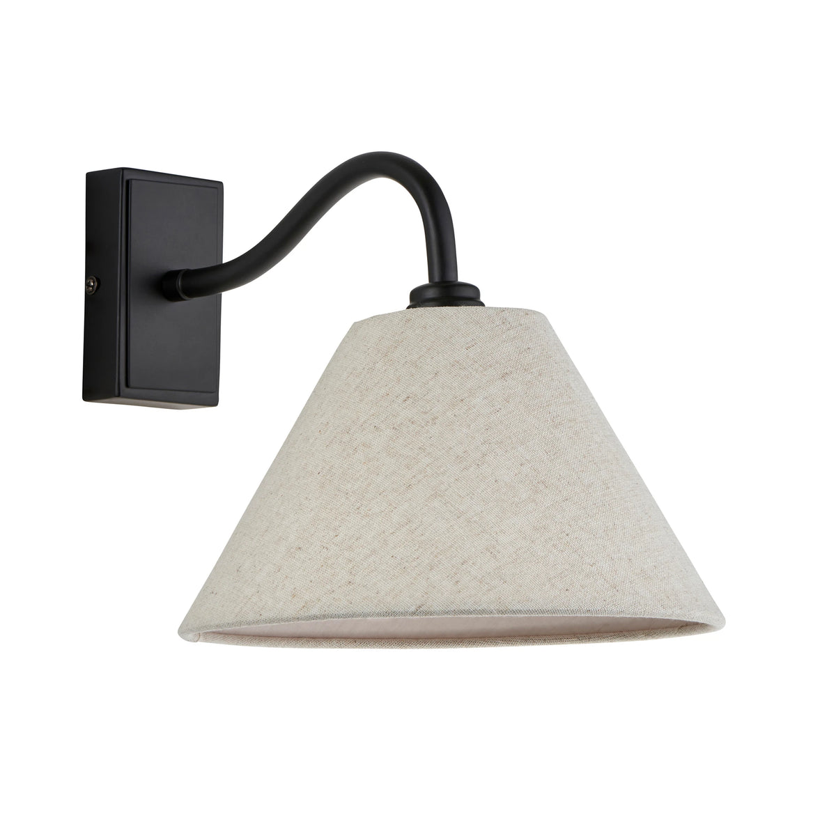 Ardena Matt Black Wall Light