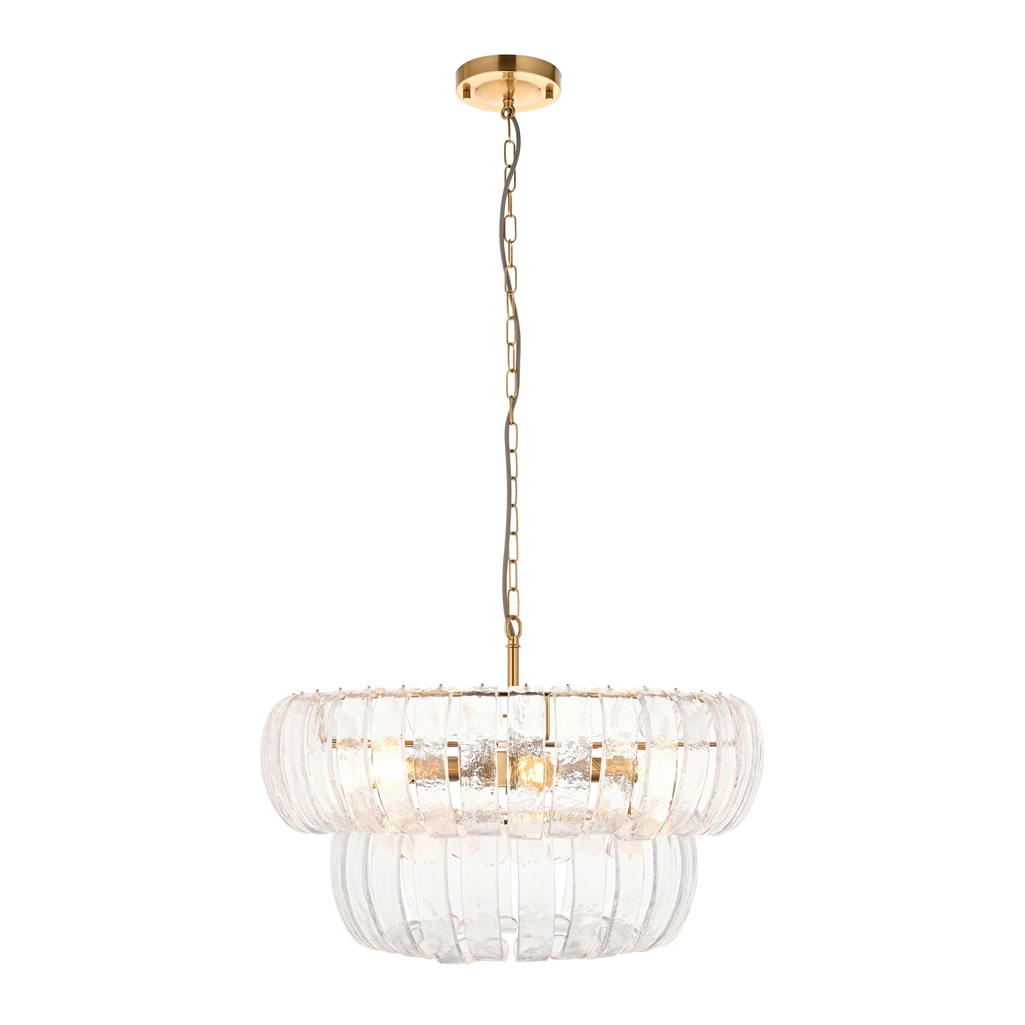 Delamere Brushed Aged Brass 6 Light Pendant