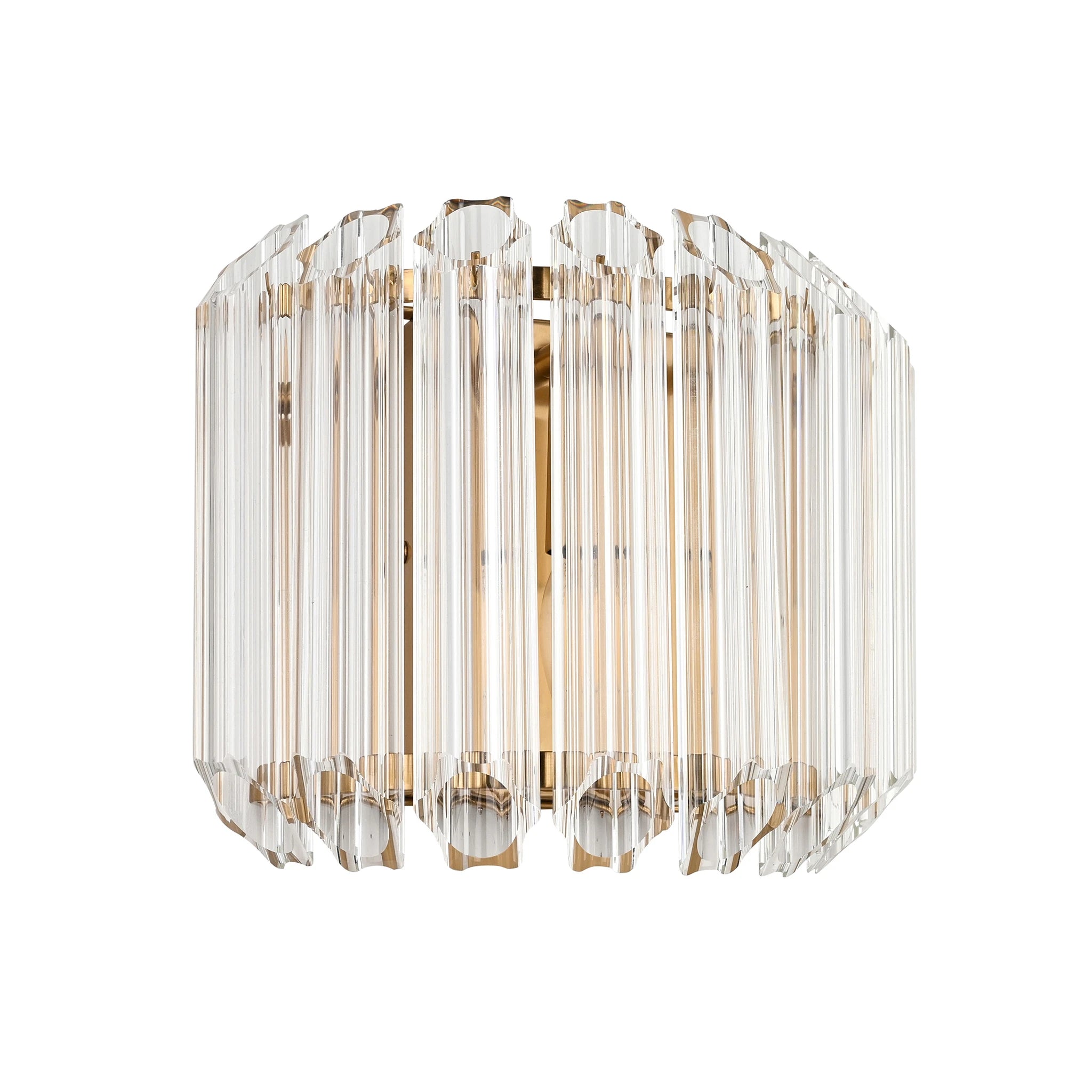 Lioren Brushed Aged Brass Wall Light