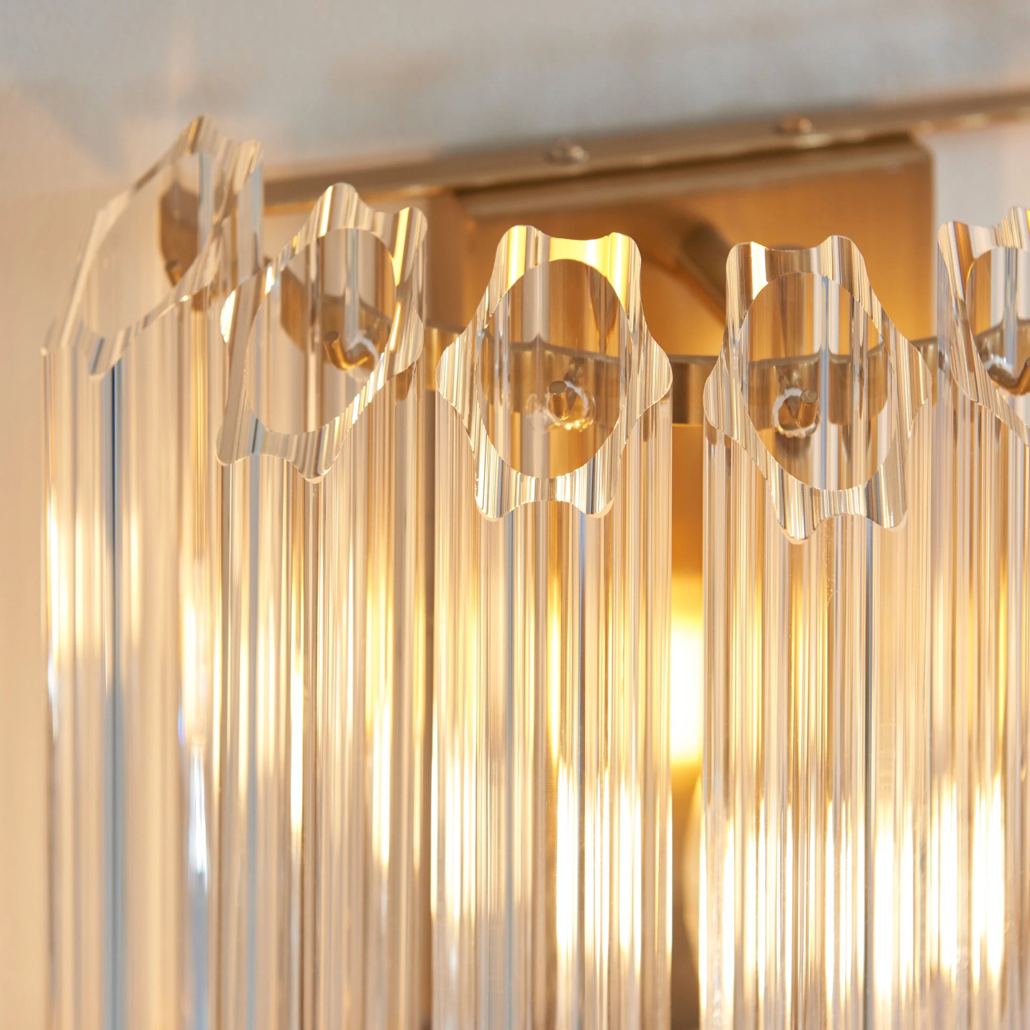 Lioren Brushed Aged Brass Wall Light