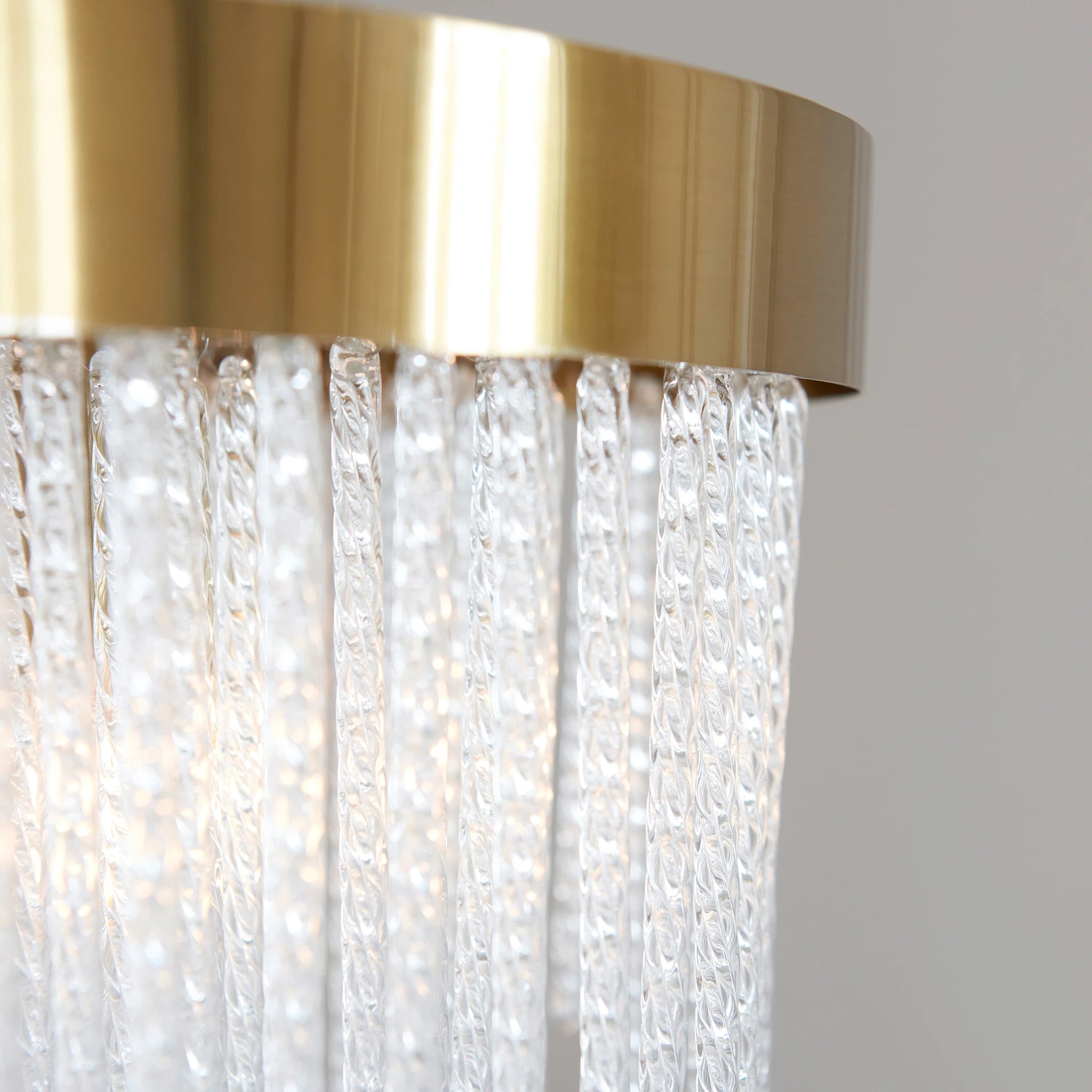 Lumario Brushed Aged Brass 5 Light Pendant