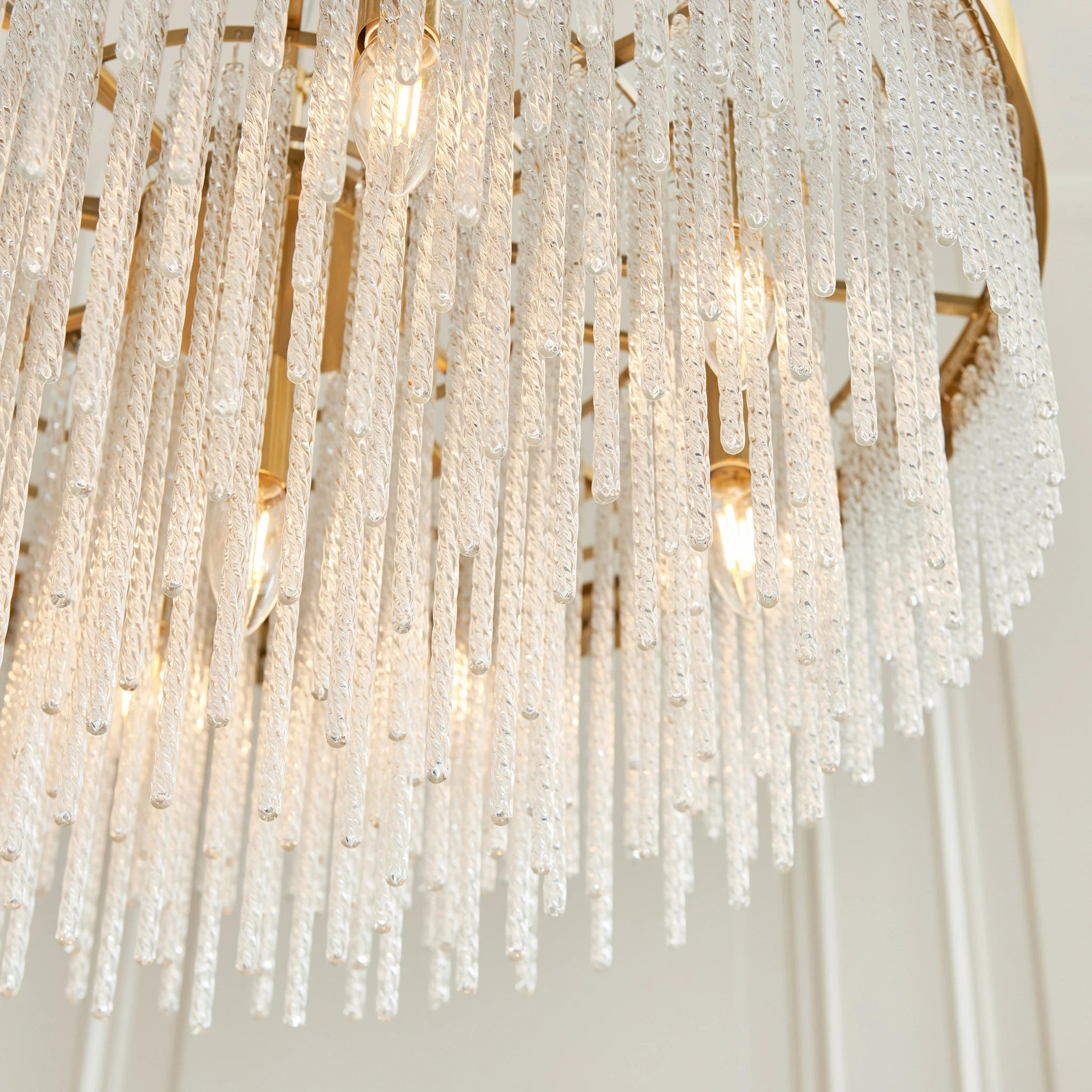 Lumario Grand Brushed Aged Brass 9 Light Pendant