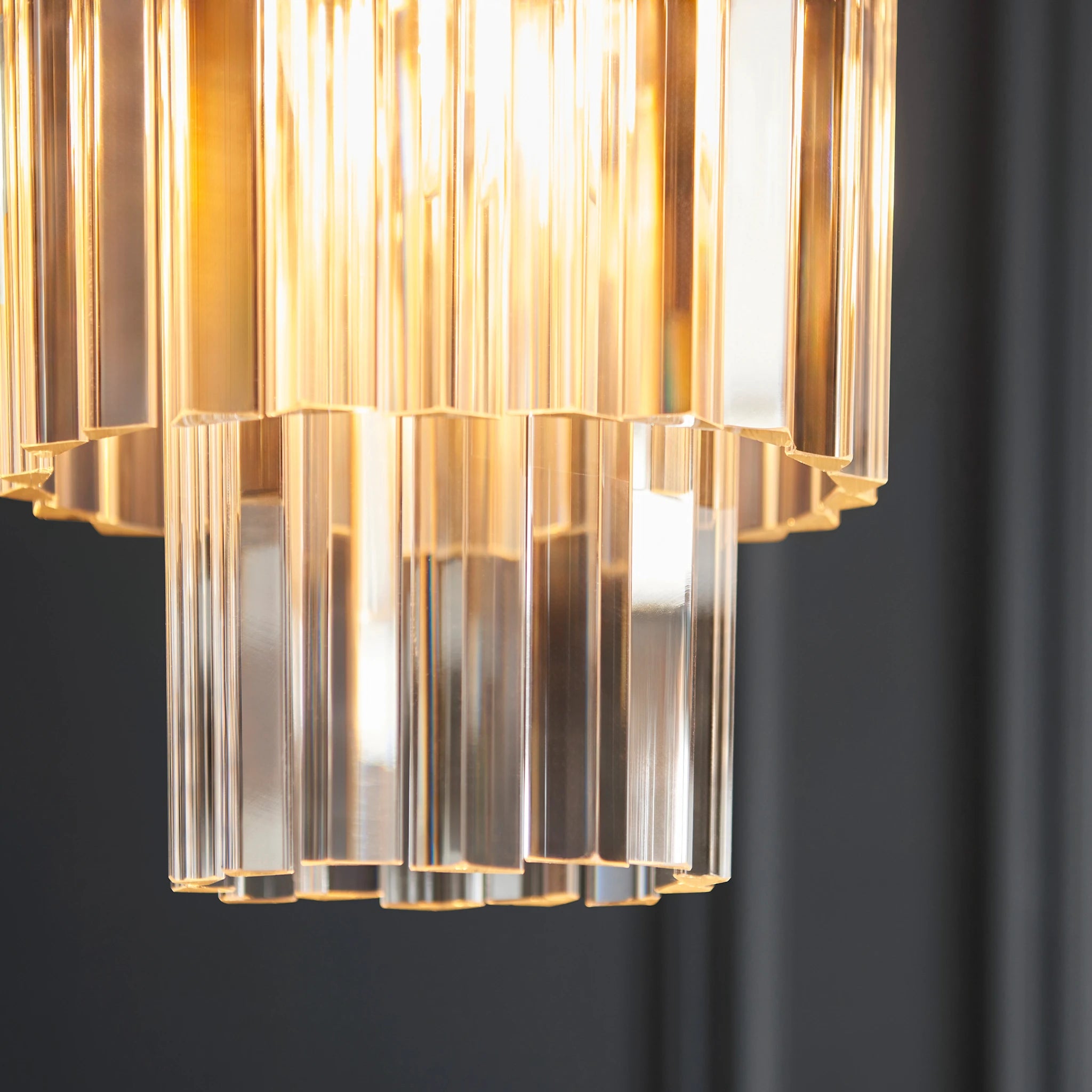 Reagan Brushed Aged Brass Single Pendant Light