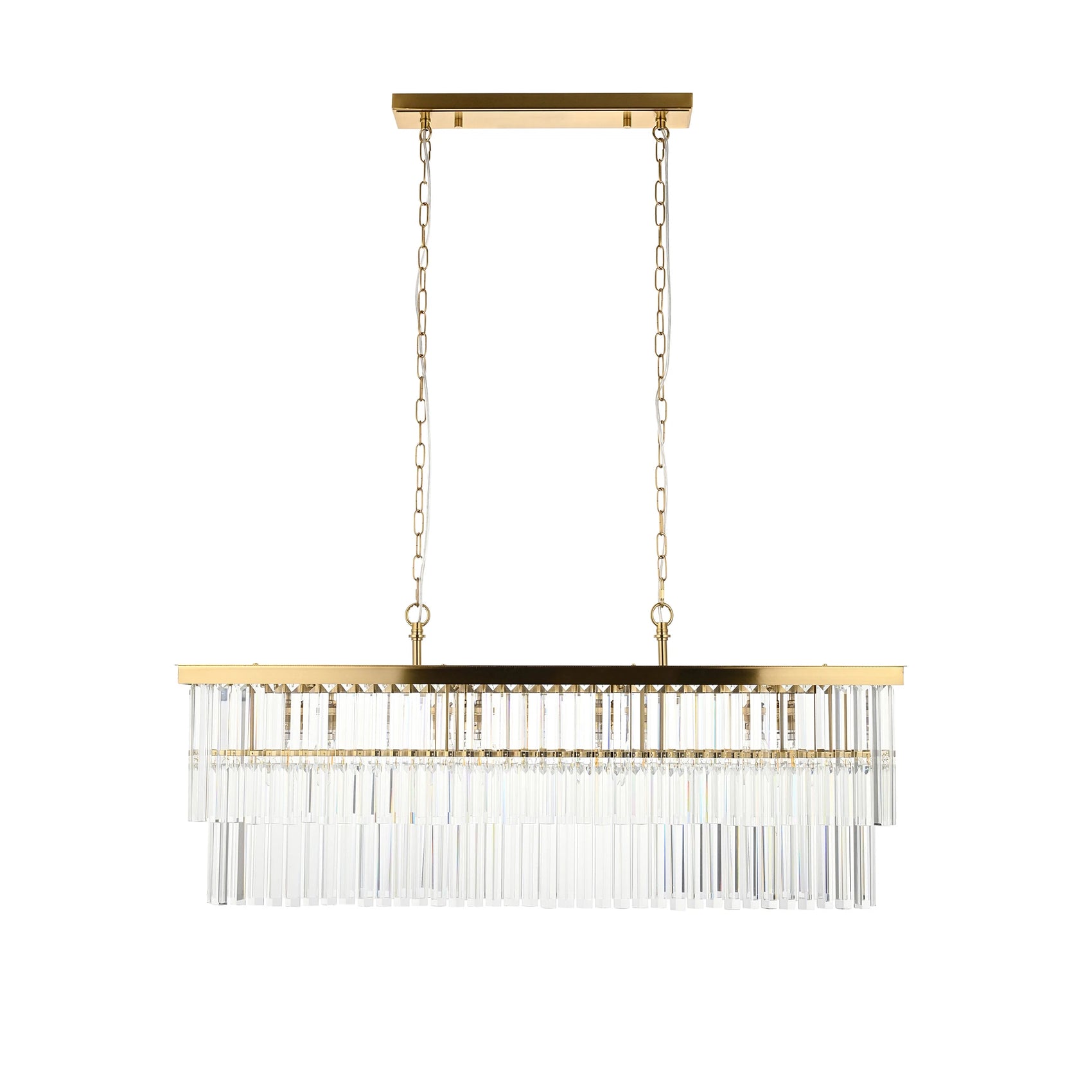 Reagan Brushed Aged Brass 4 Light Bar Pendant