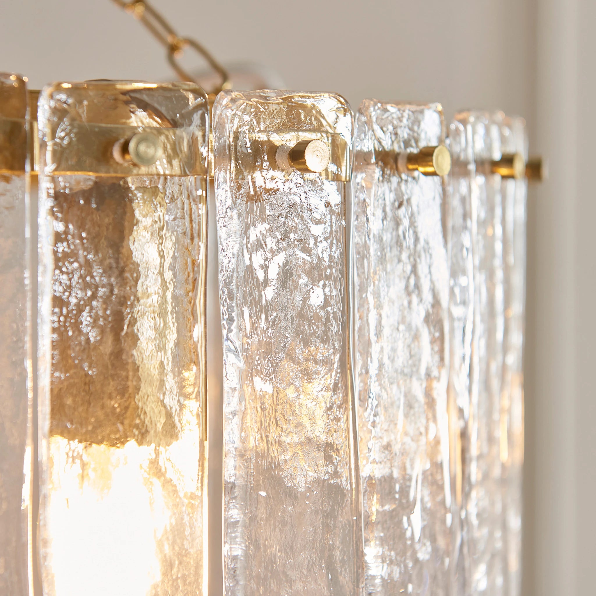 Orlena Brushed Aged Brass 3 Light Pendant