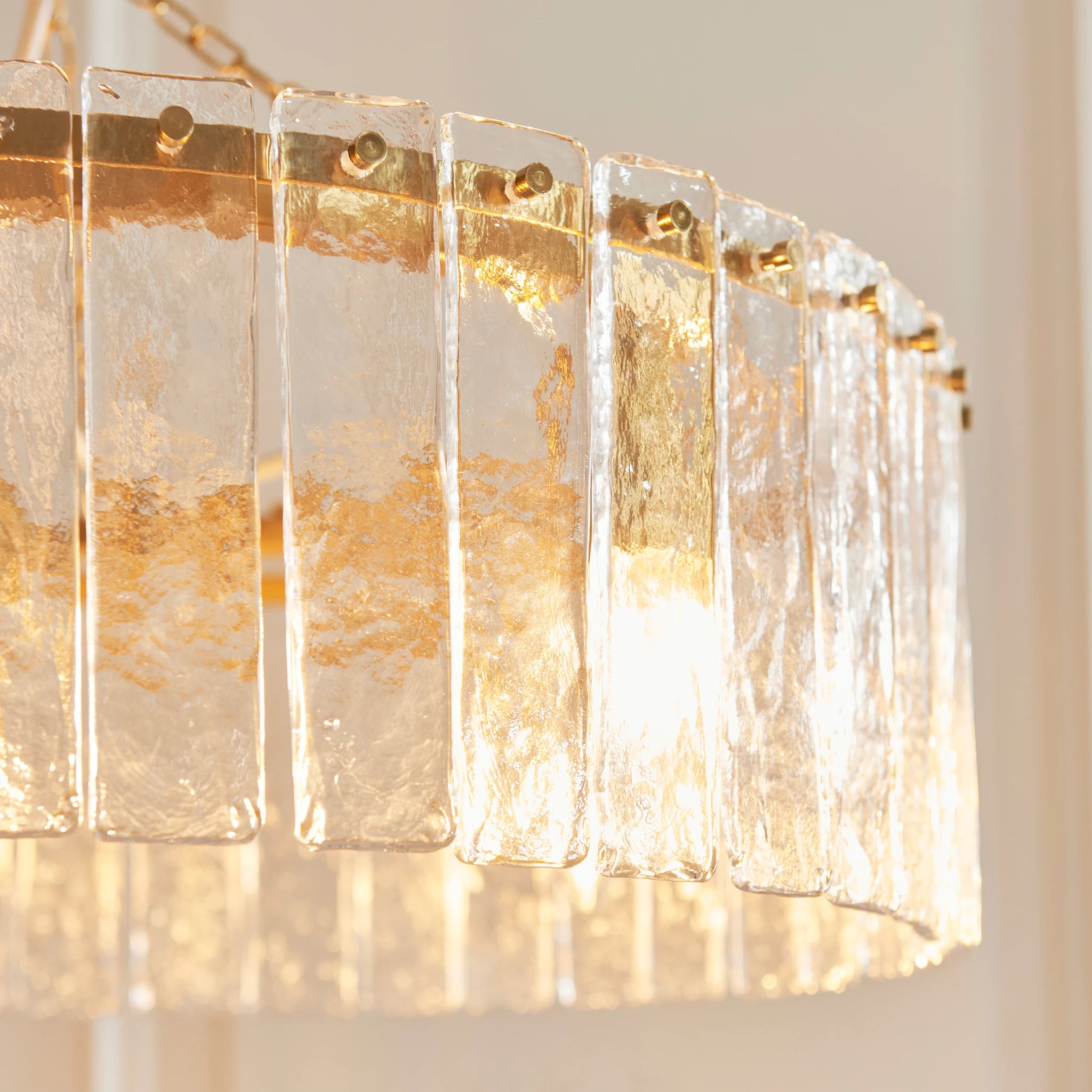 Orlena Brushed Aged Brass 5 Light Pendant