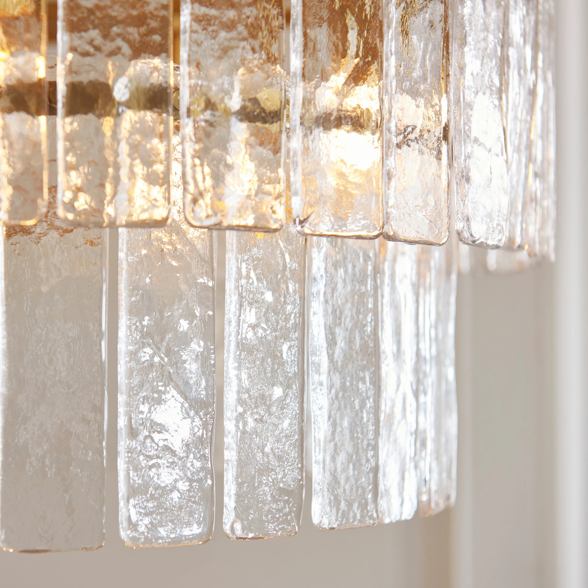 Orlena Brushed Aged Brass 5 Light Tiered Pendant