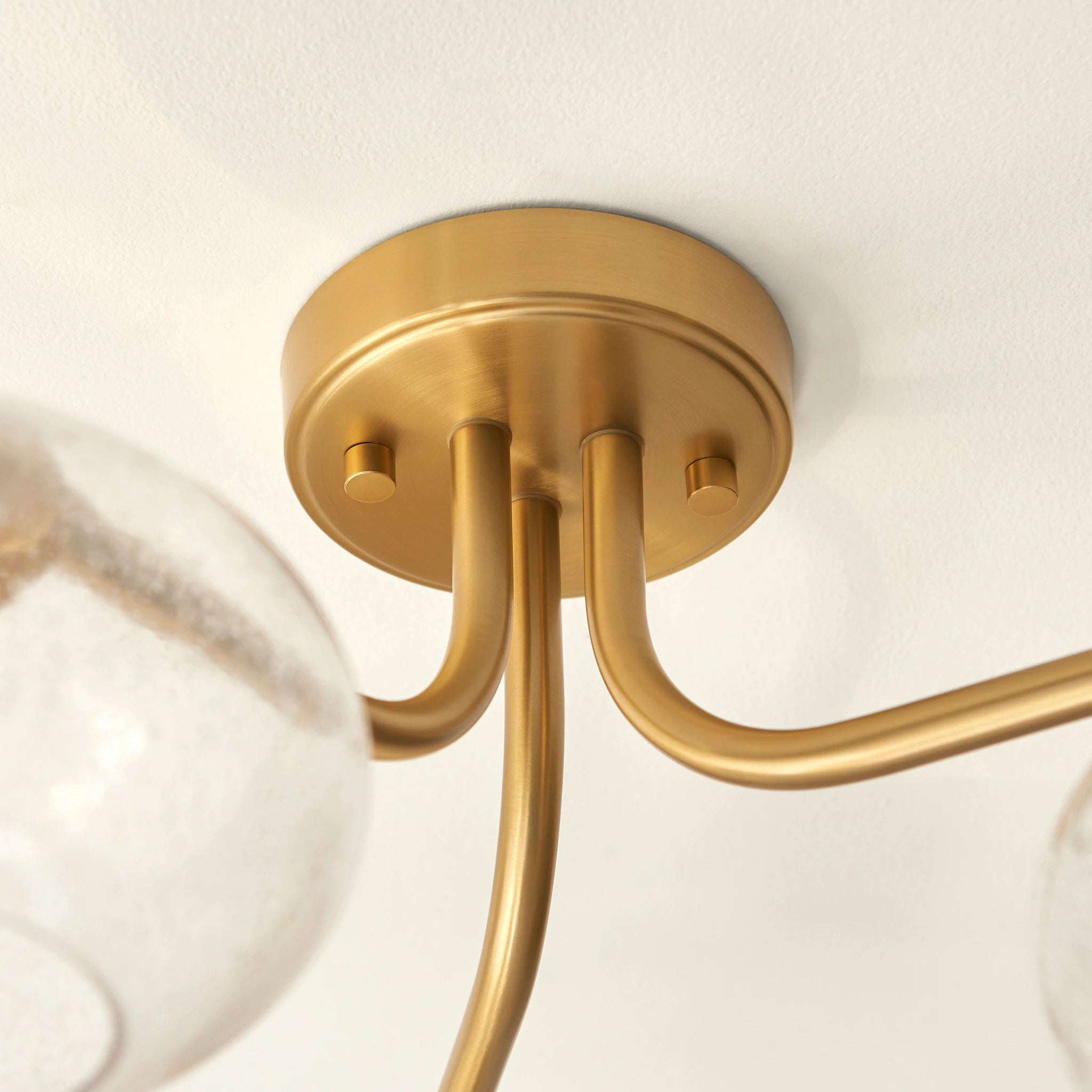 Lucentia Warm Brass 3 Light Ceiling Light