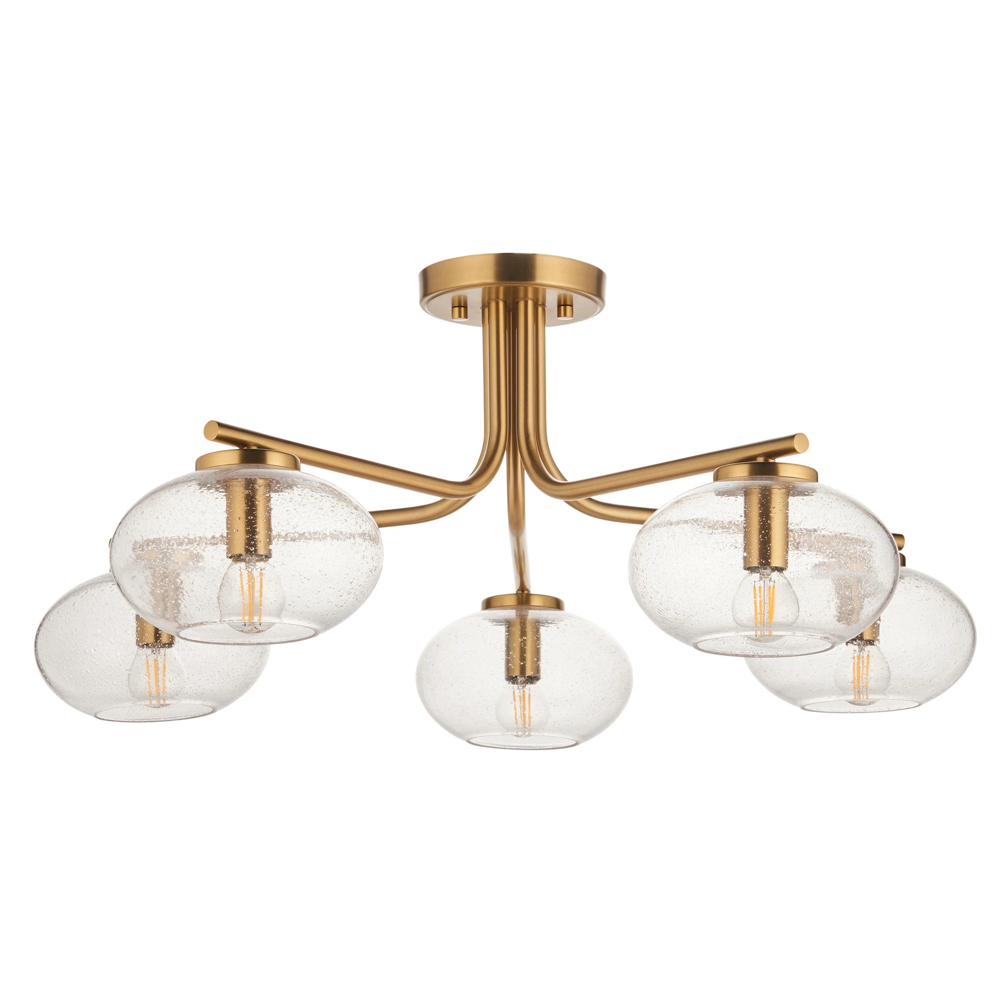 Lucentia Warm Brass 5 Light Ceiling Light