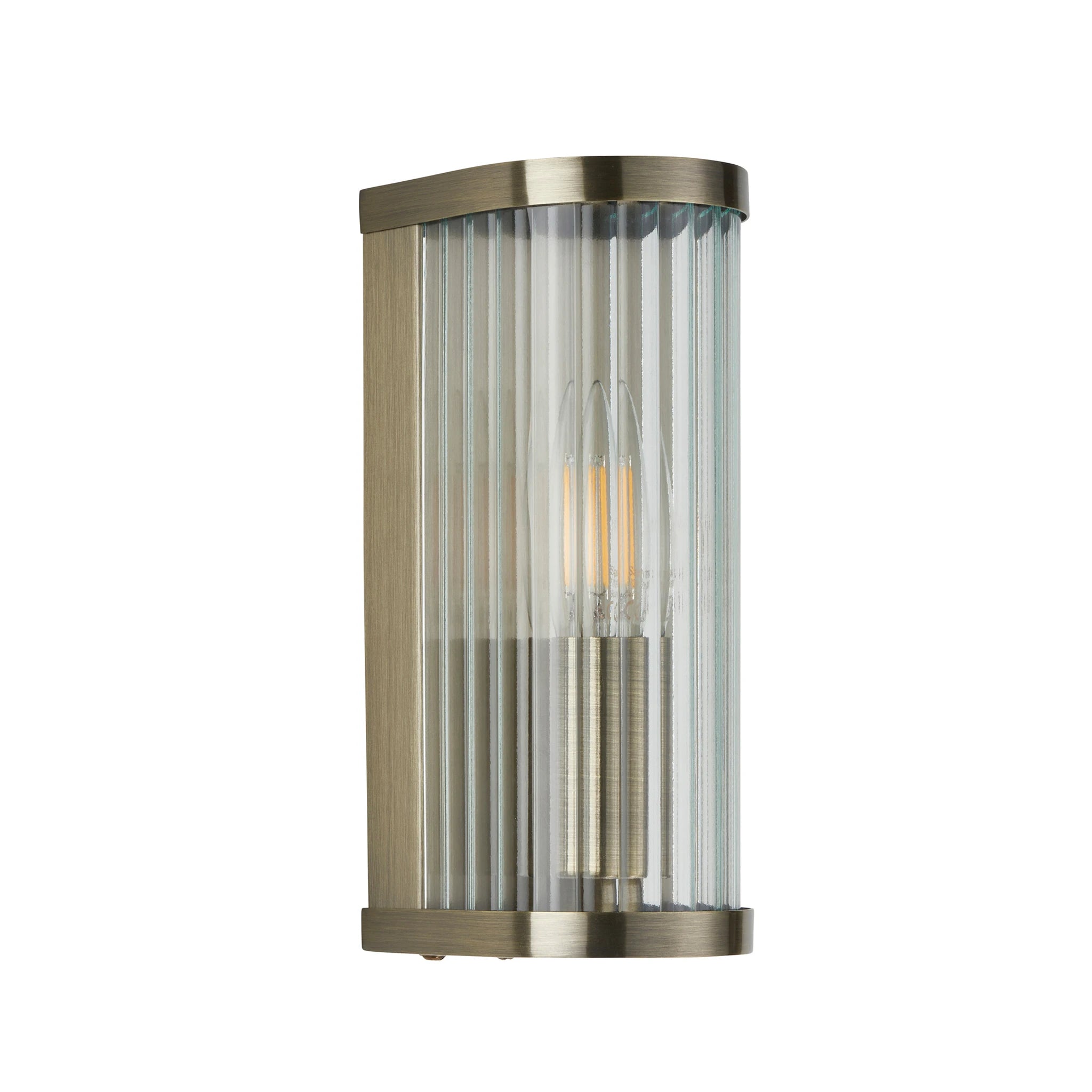 Hayden Antique Brass Single Wall Light