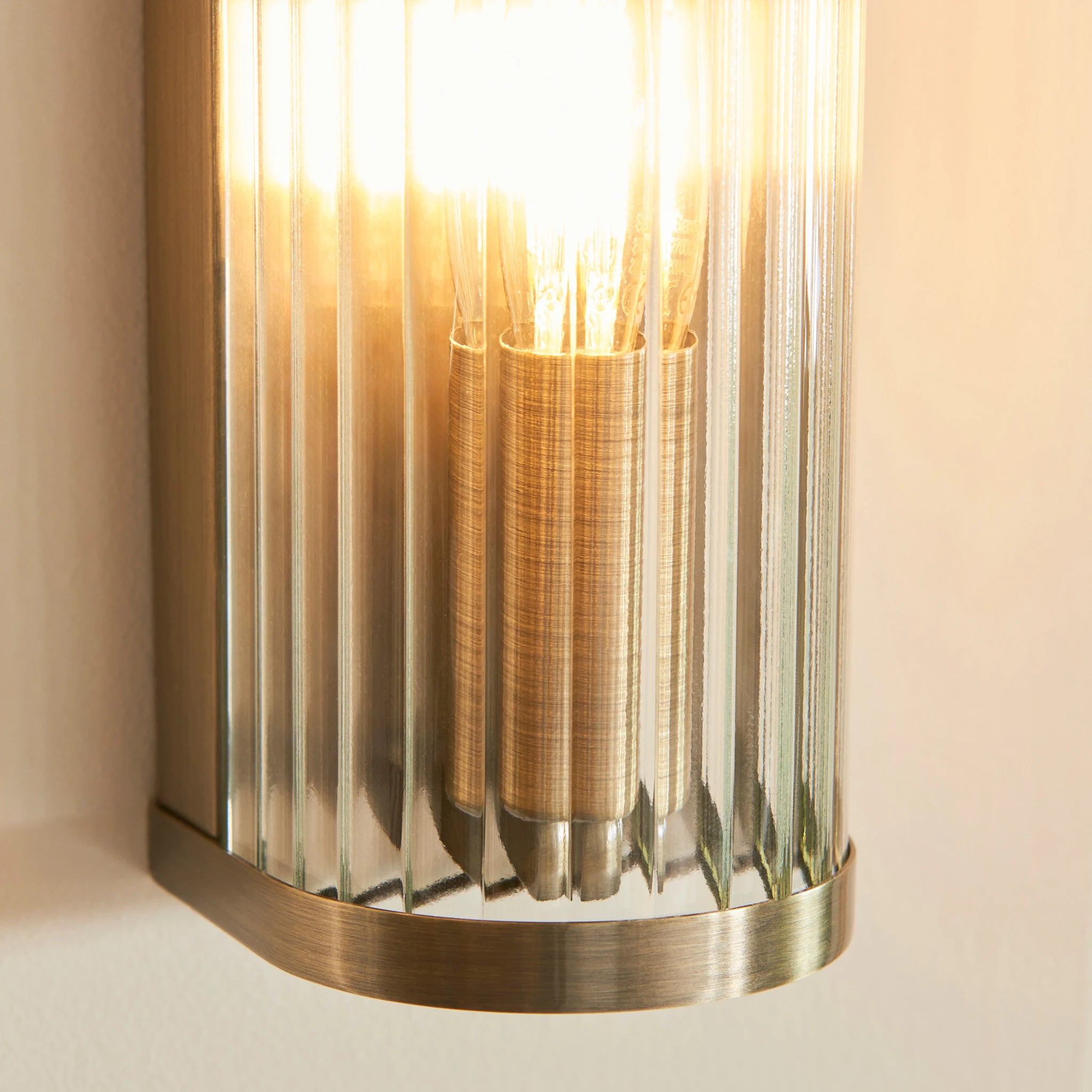 Hayden Antique Brass Single Wall Light