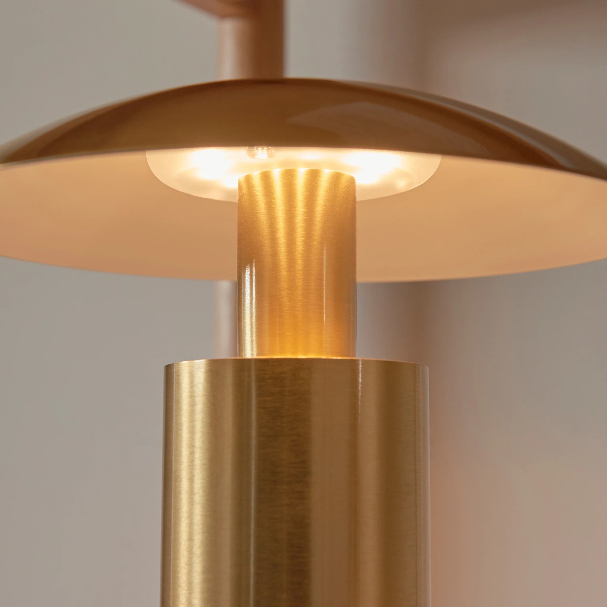 Amberwharf Rechargeable Brushed Gold Table Lamp