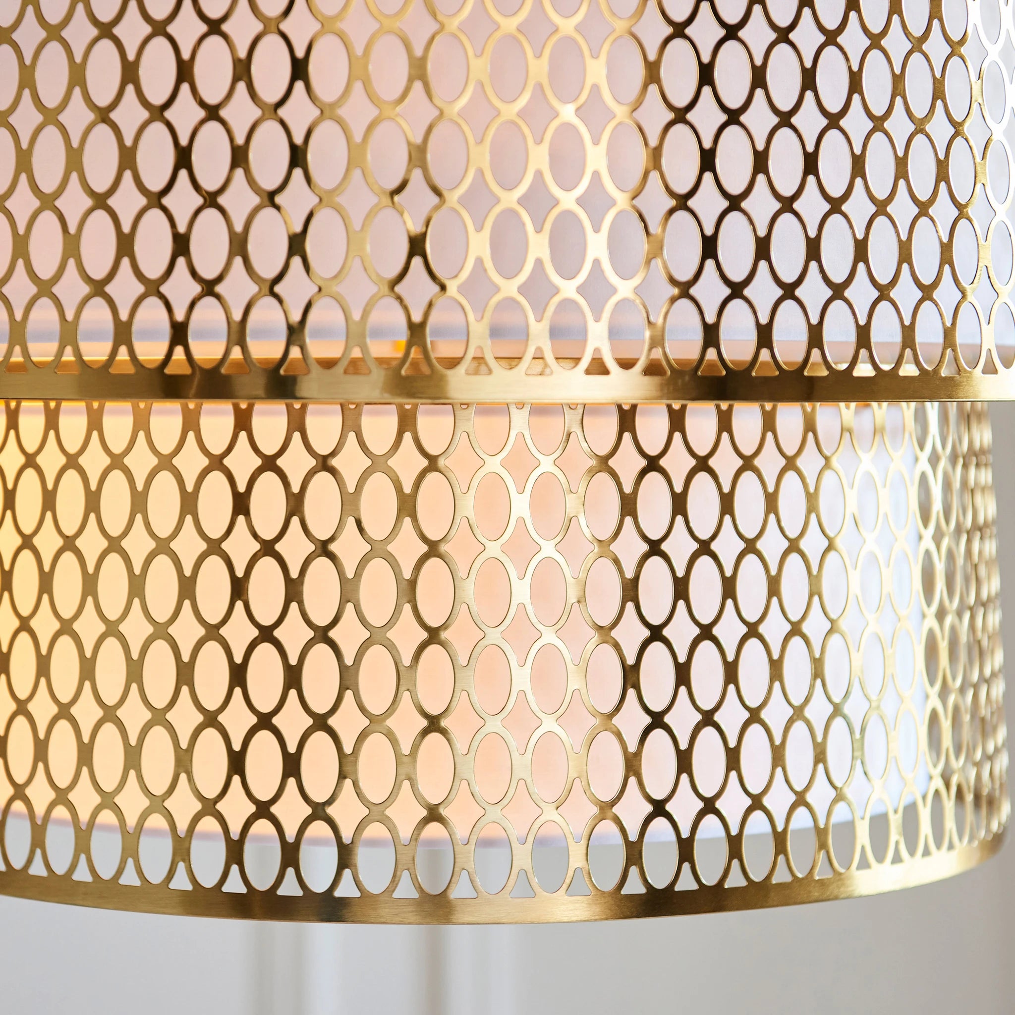 Cortez Gold & White 6 Light Pendant