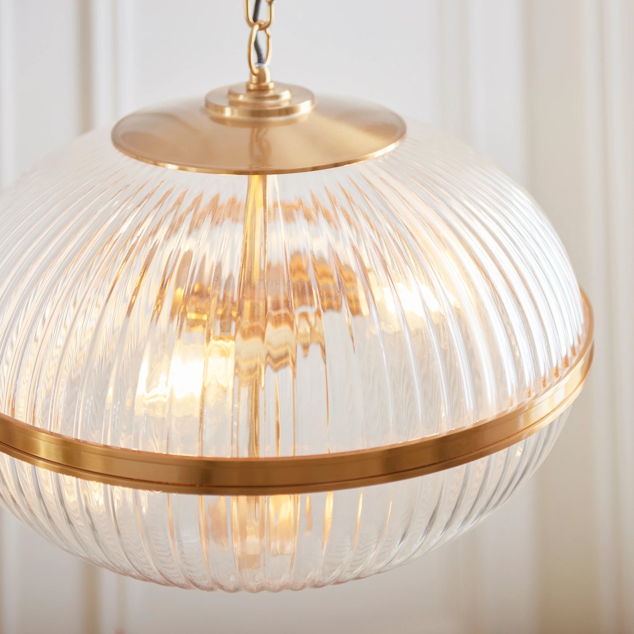 Clarissa Vintage Brass 3 Light Pendant