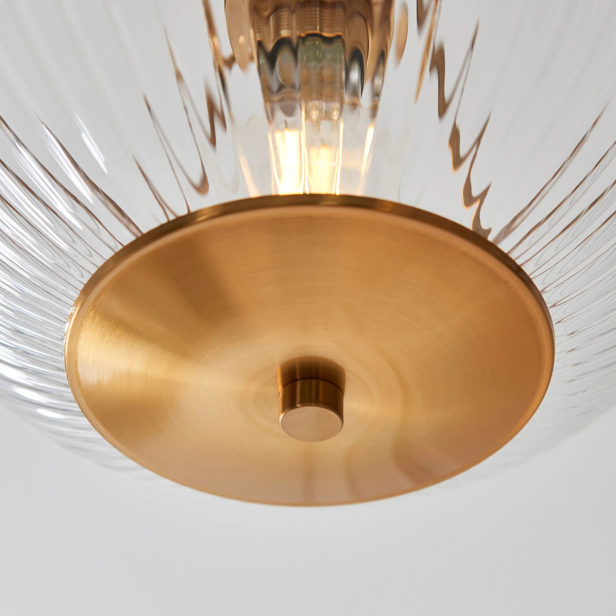 Clarissa Bowl Vintage Brass Ceiling Light