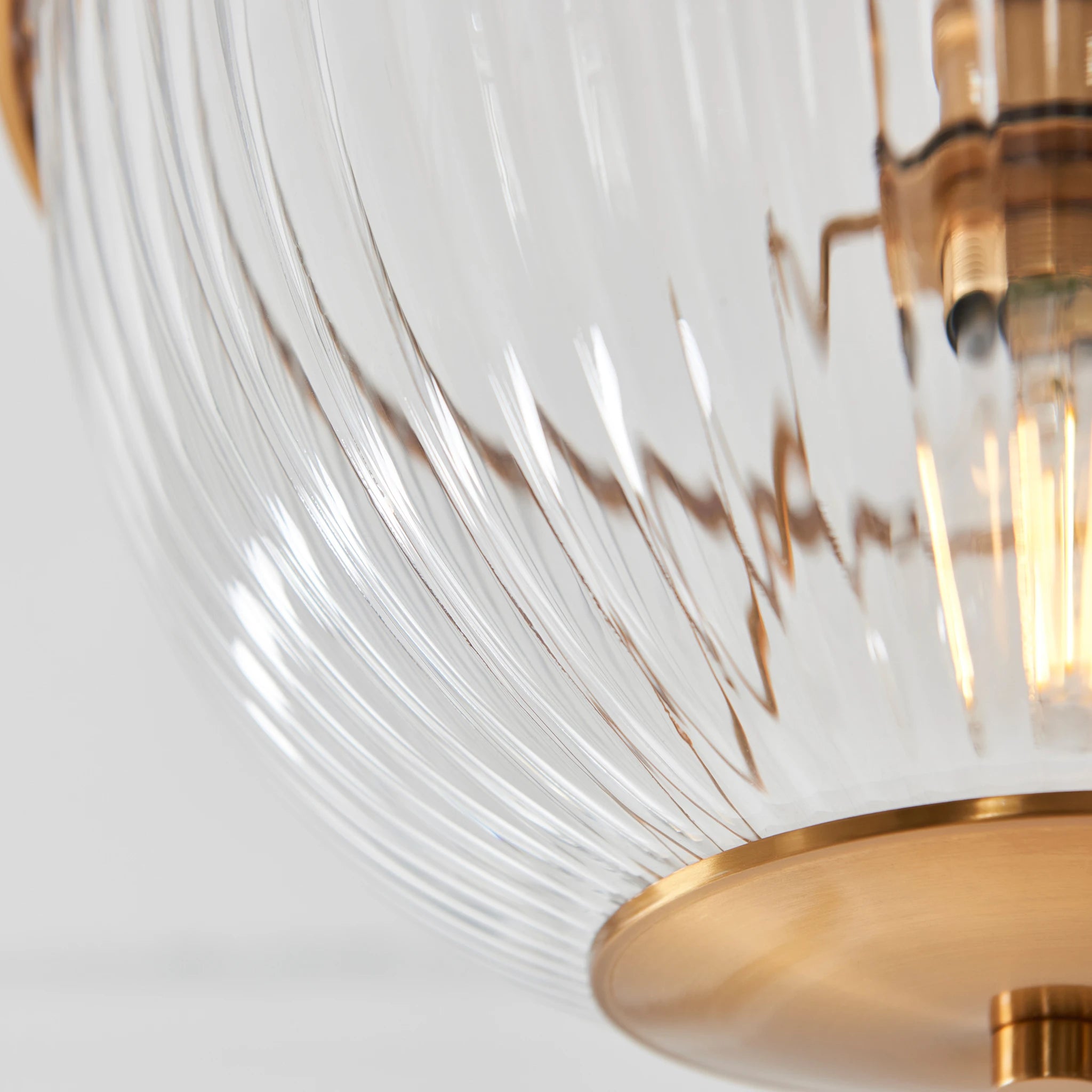 Clarissa Bowl Vintage Brass Ceiling Light