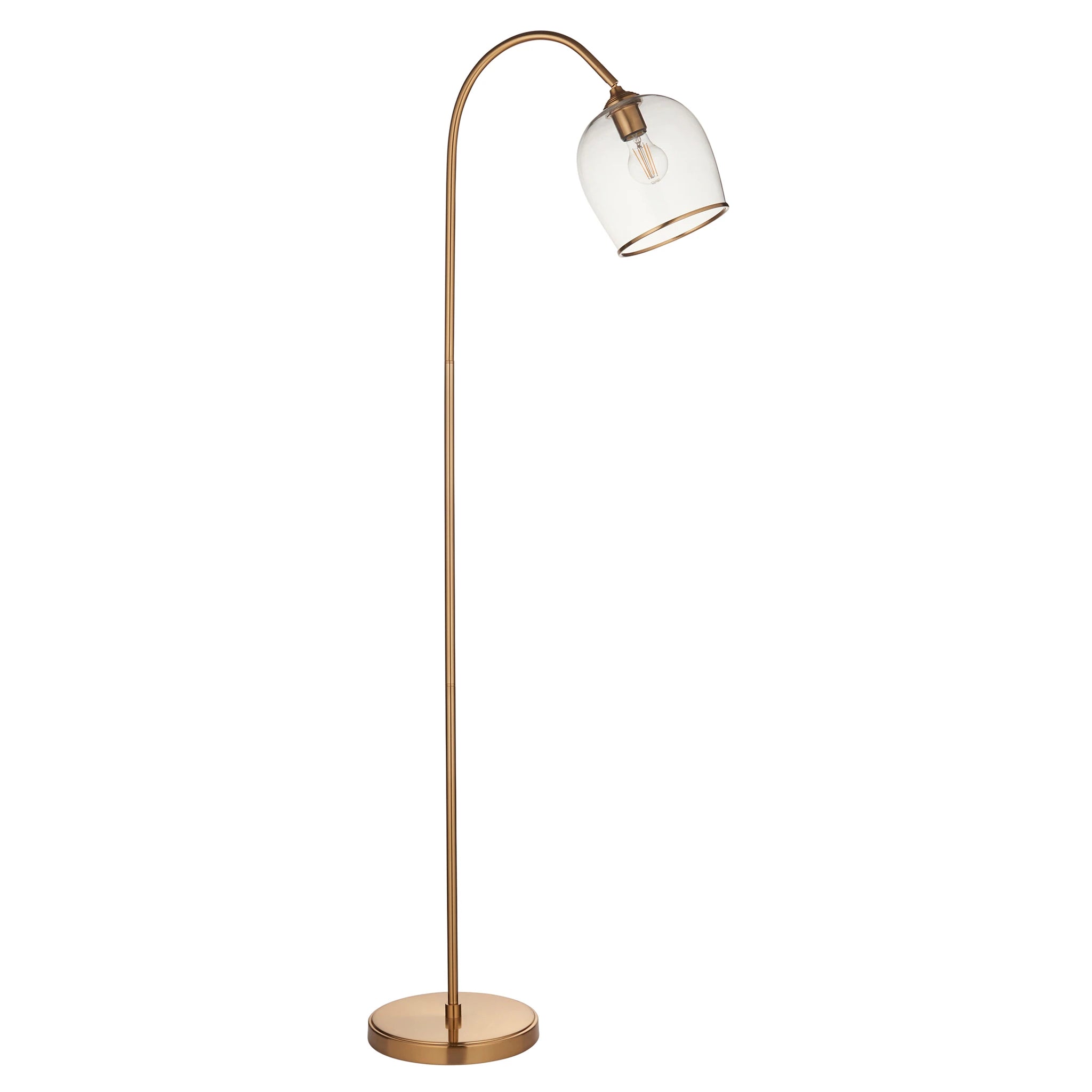 Gramercy Brushed Aged Brass Floor Lamp