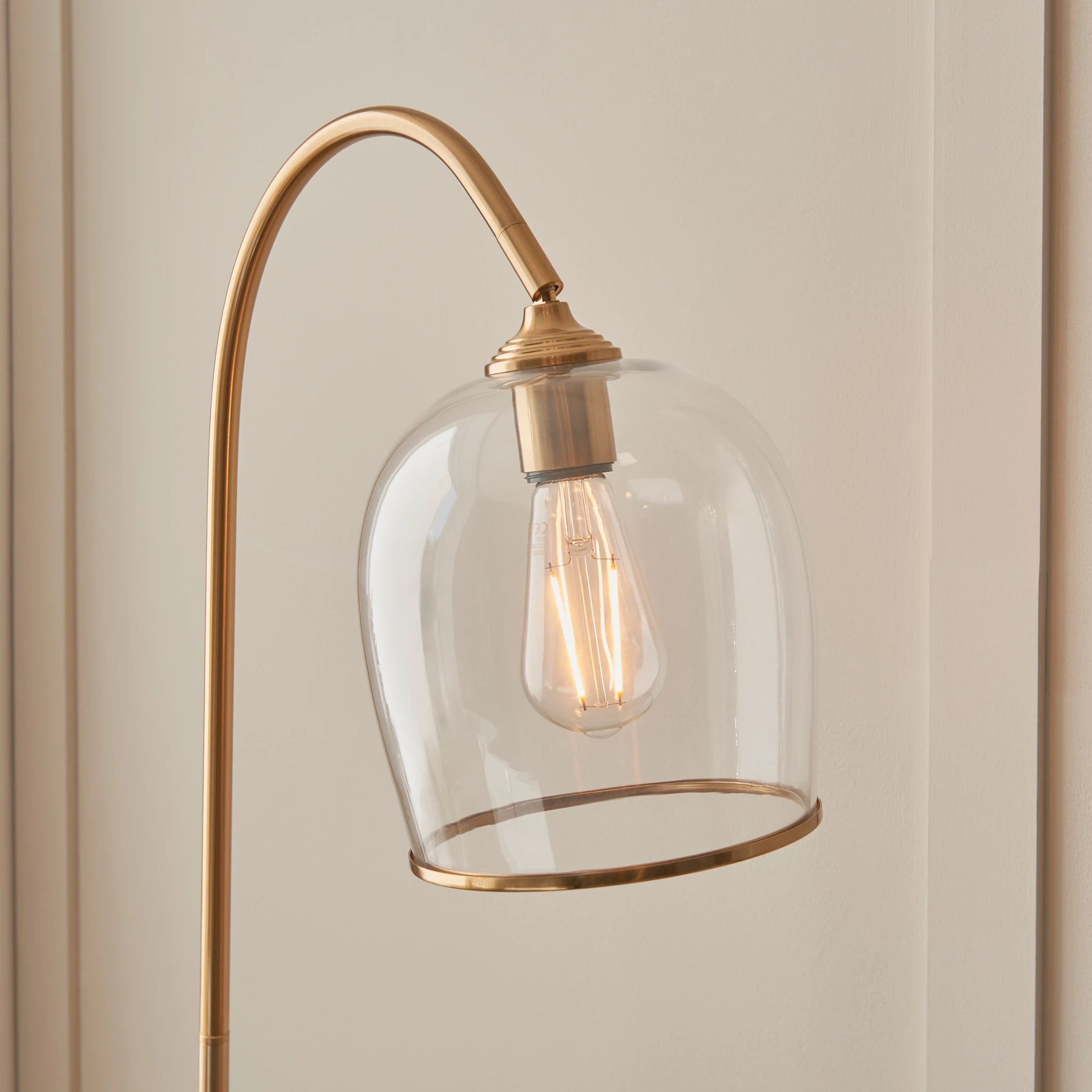 Gramercy Brushed Aged Brass Floor Lamp