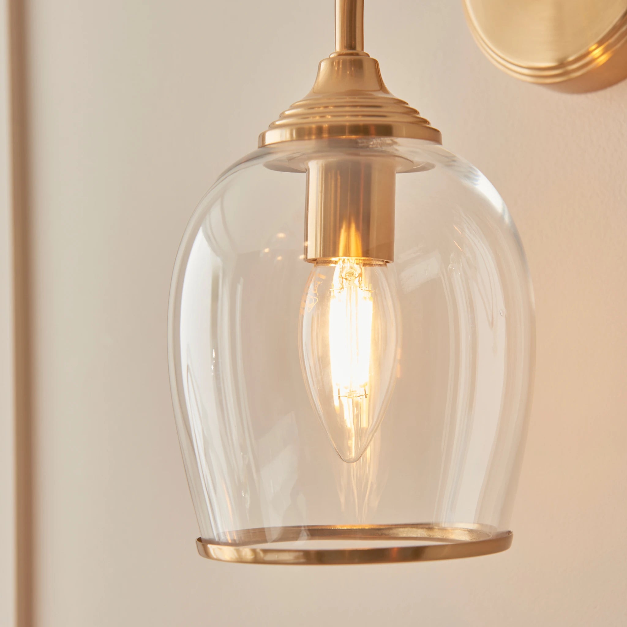 Gramercy Brushed Aged Brass Wall Light