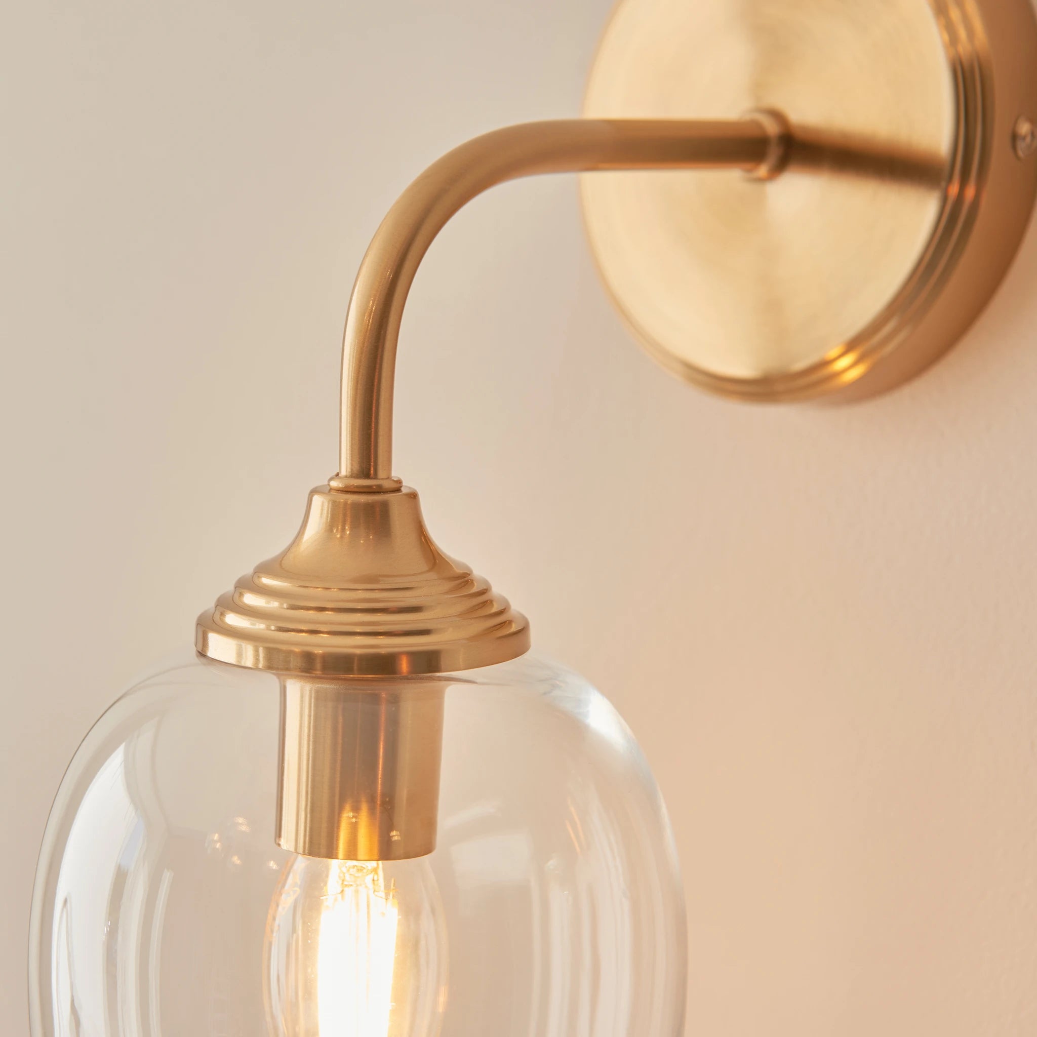 Gramercy Brushed Aged Brass Wall Light