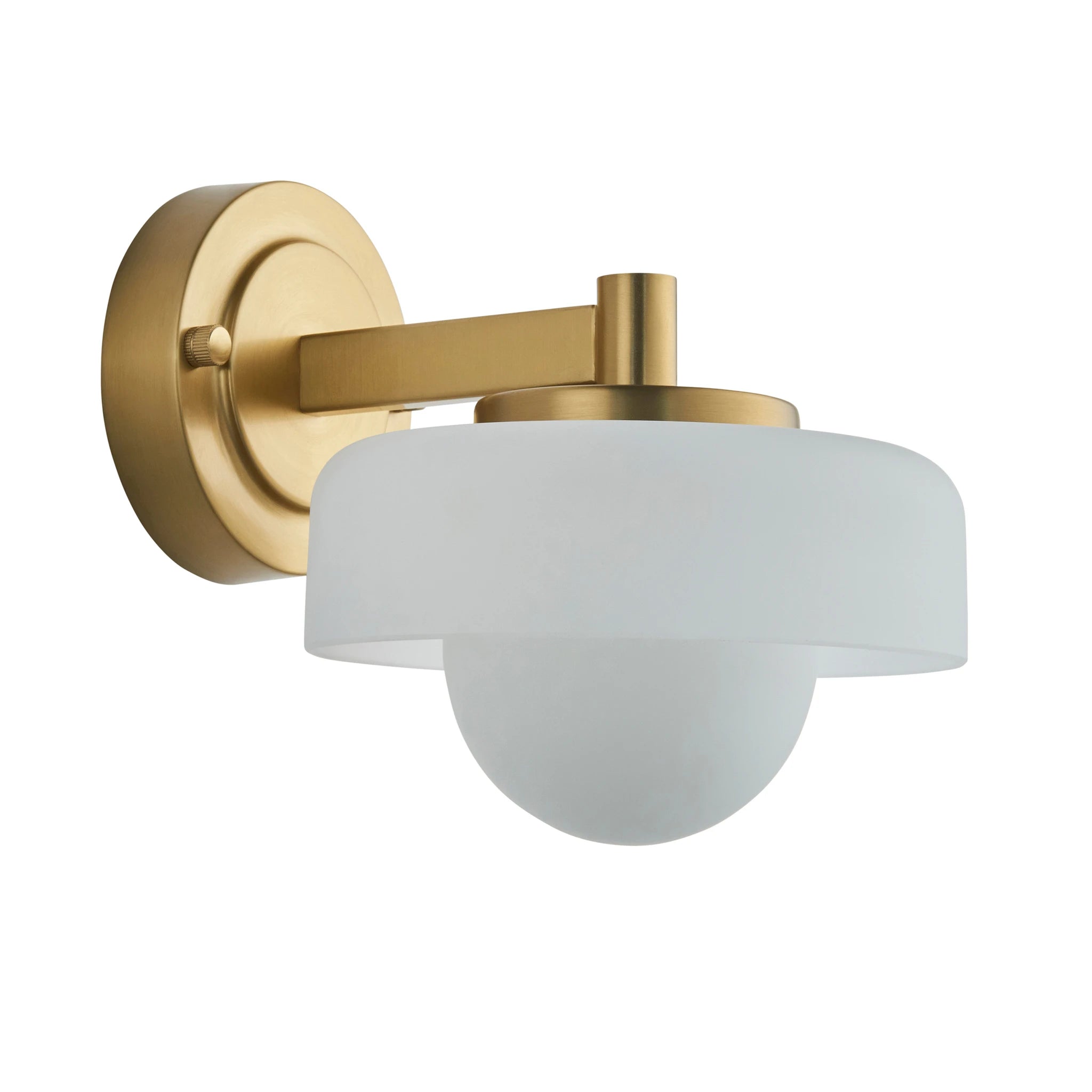 Aldric Brushed Aged Brass Wall Light