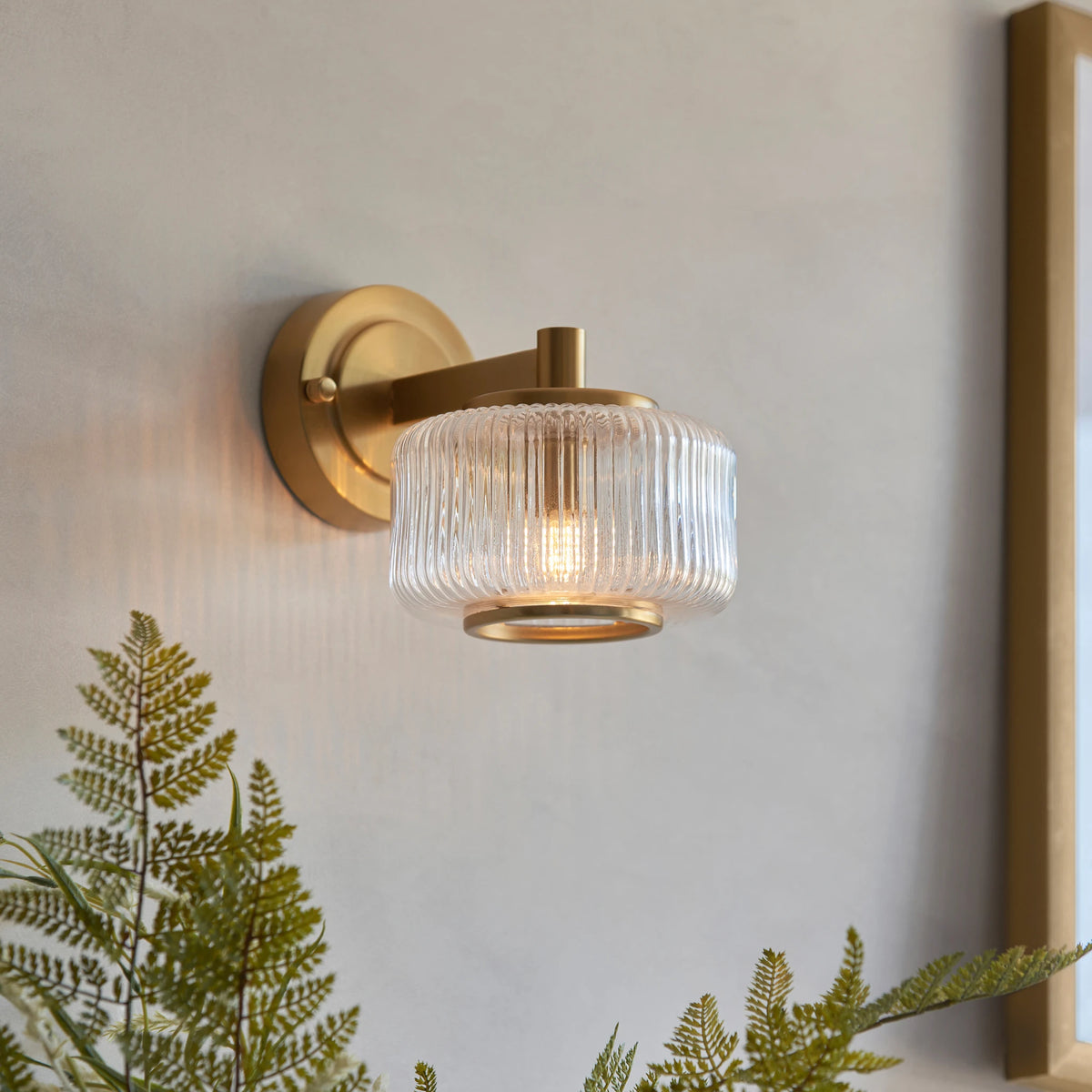 Rosalie Brushed Aged Brass Wall Light