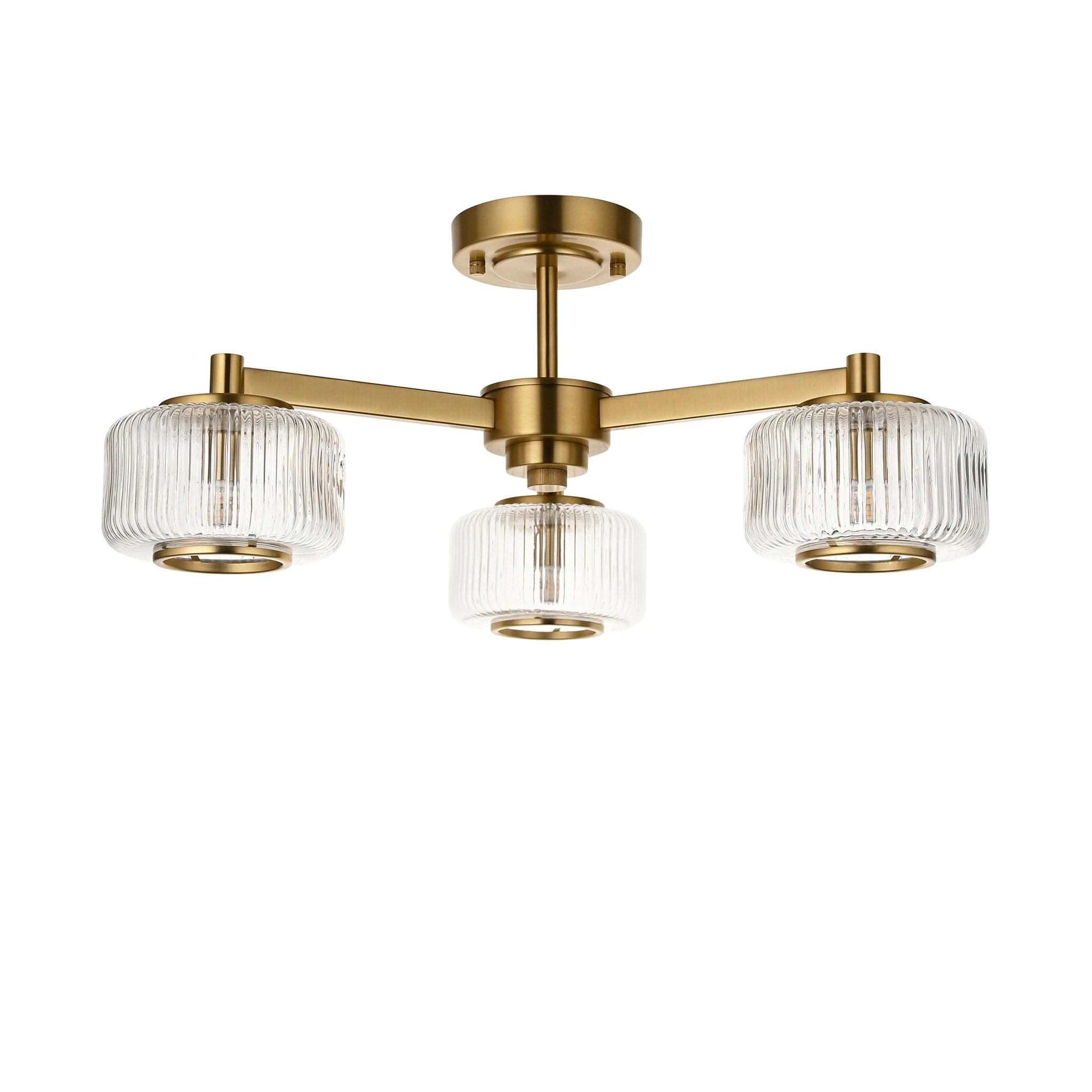 Rosalie Brushed Aged Brass Ceiling Light