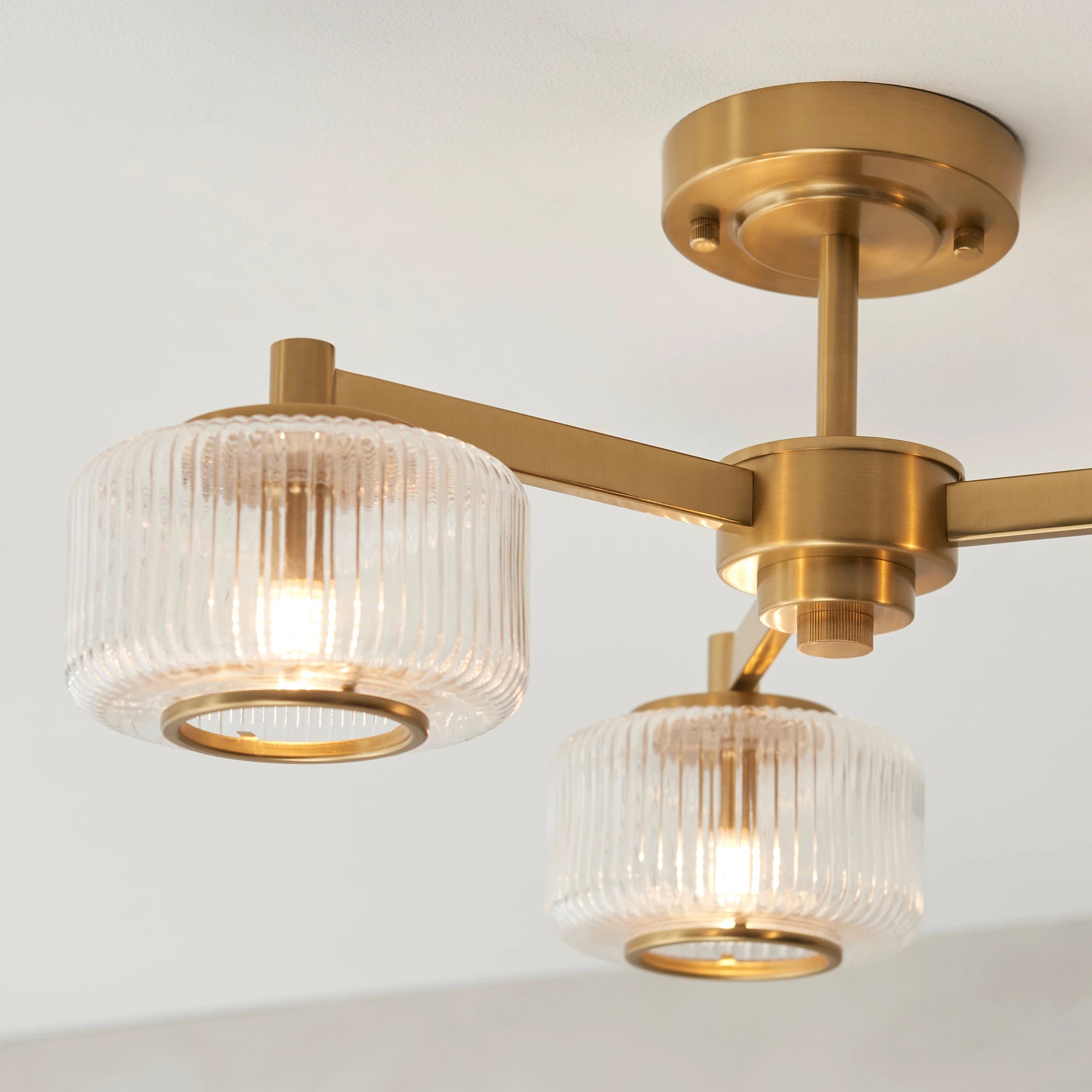 Rosalie Brushed Aged Brass Ceiling Light