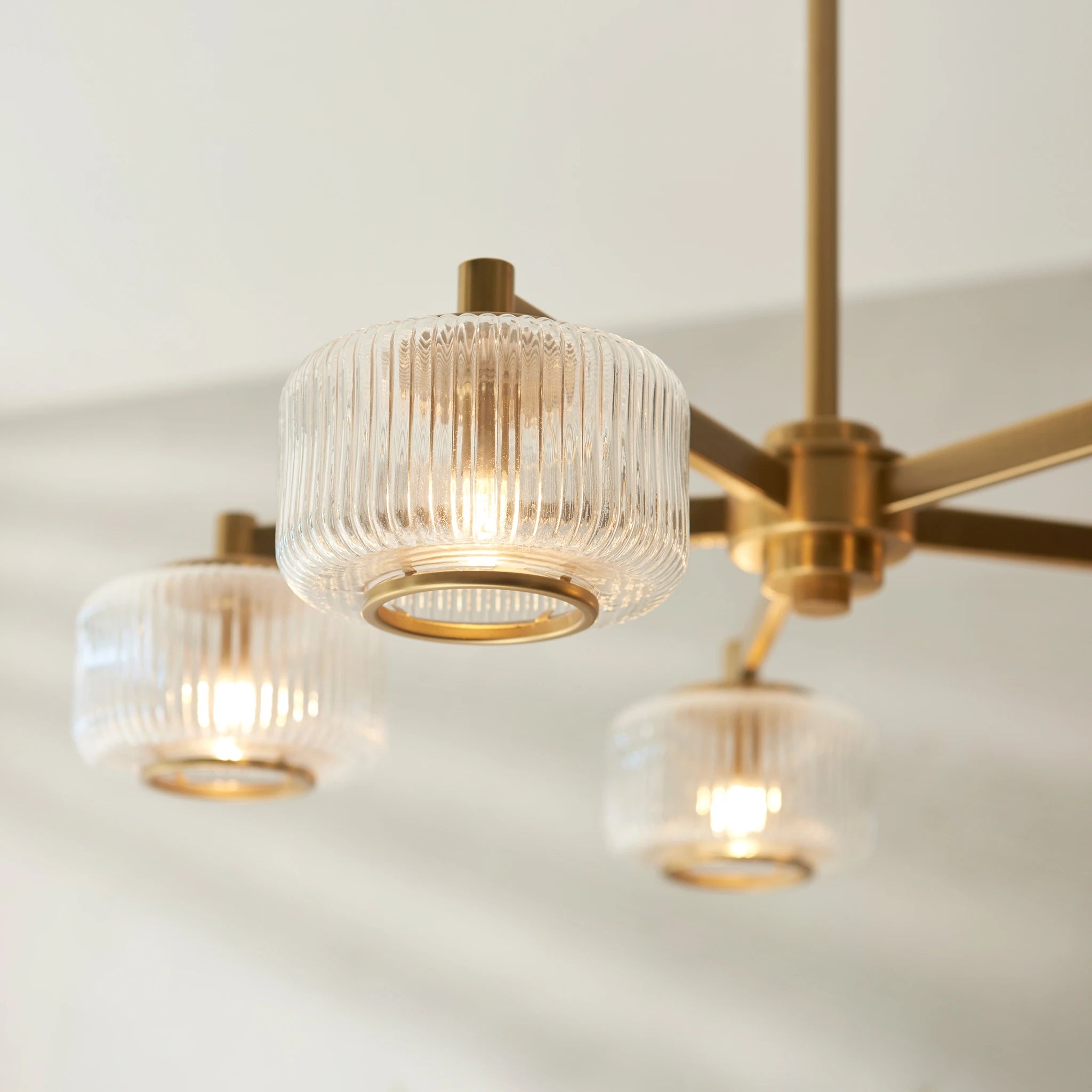 Rosalie Brushed Aged Brass 5 Light Pendant