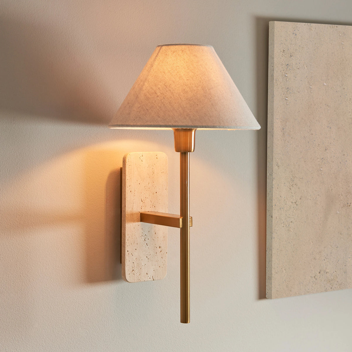 Pietrana Natural Travertine Wall Light