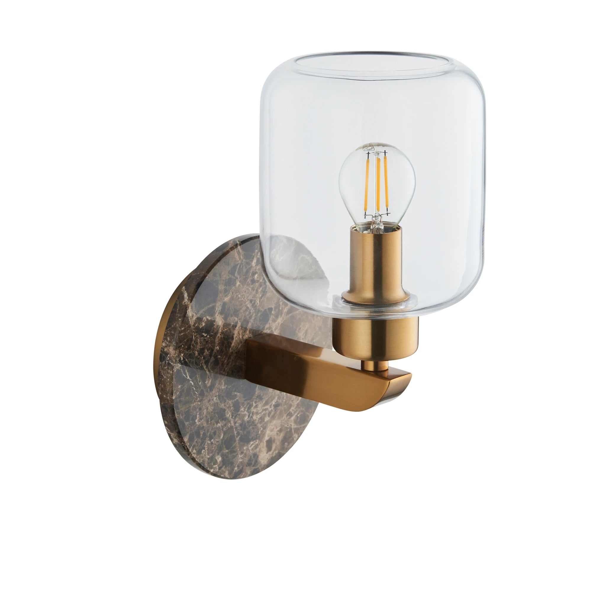 Marmora Dark Brown Emperador Marble Wall Light