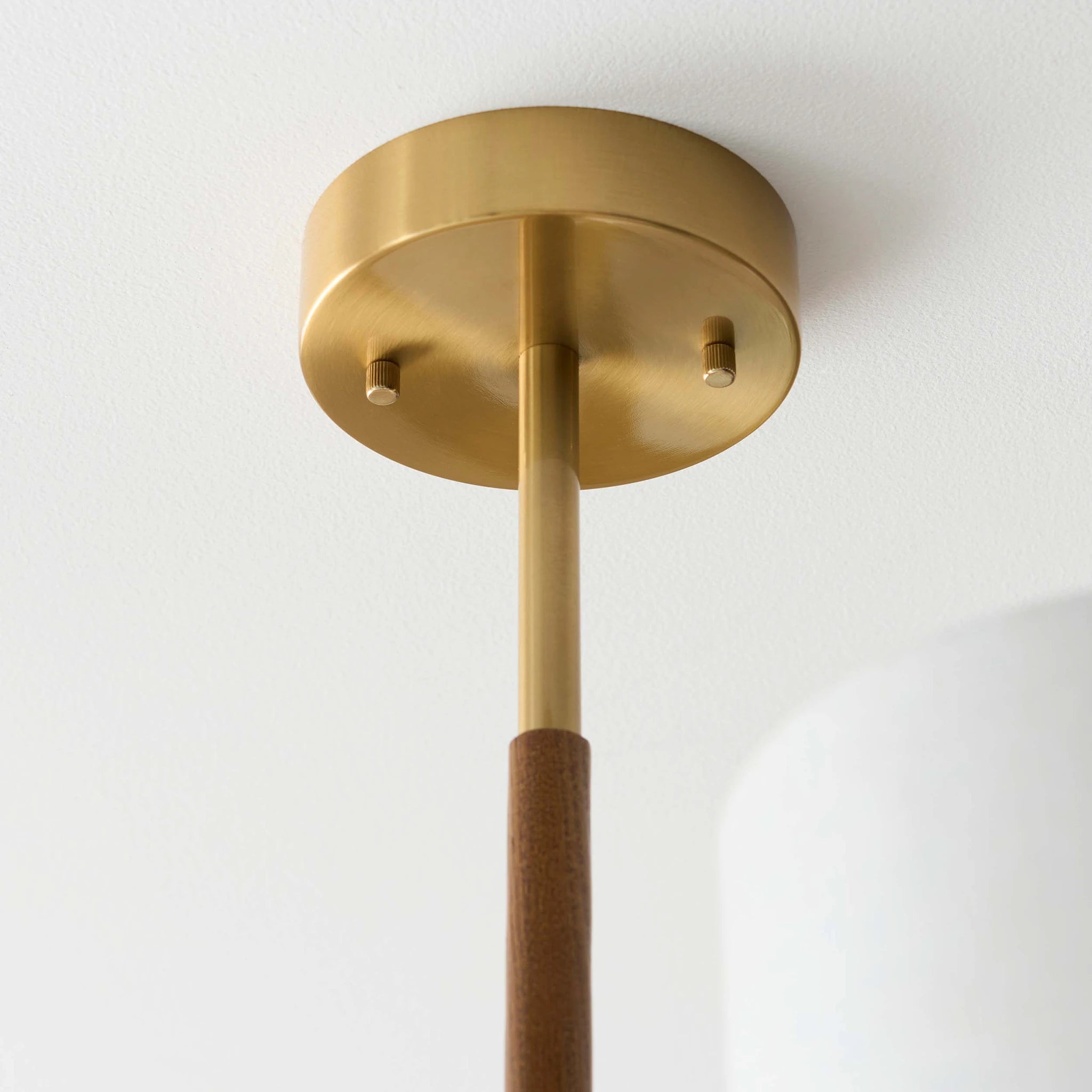 Lorelai Brushed Aged Brass 3 Light Ceiling Light