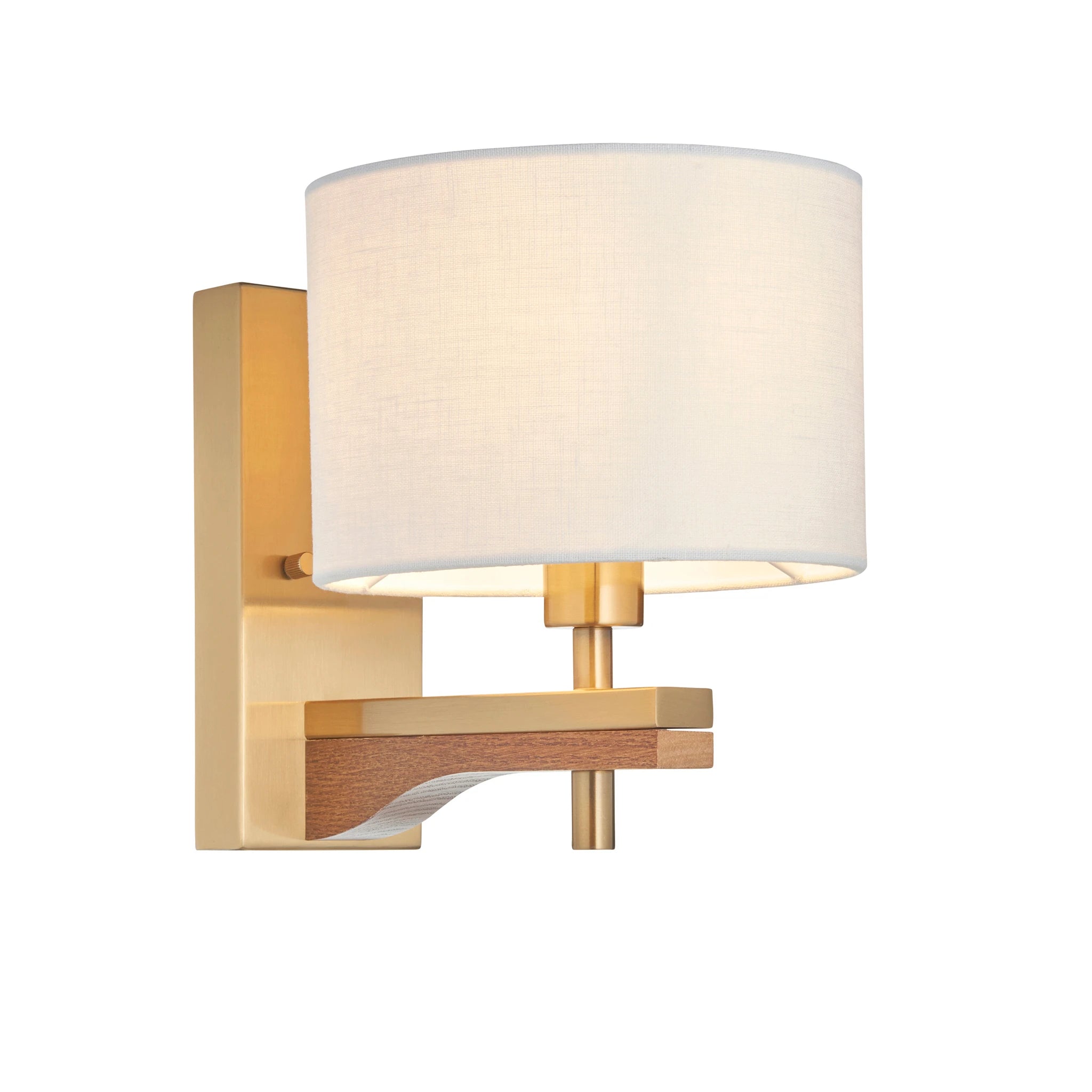 Lorelai Brushed Aged Brass Single Wall Light