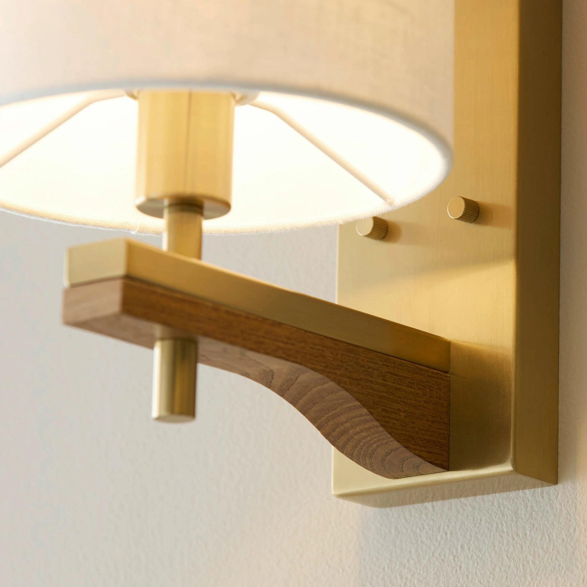 Lorelai Brushed Aged Brass Single Wall Light