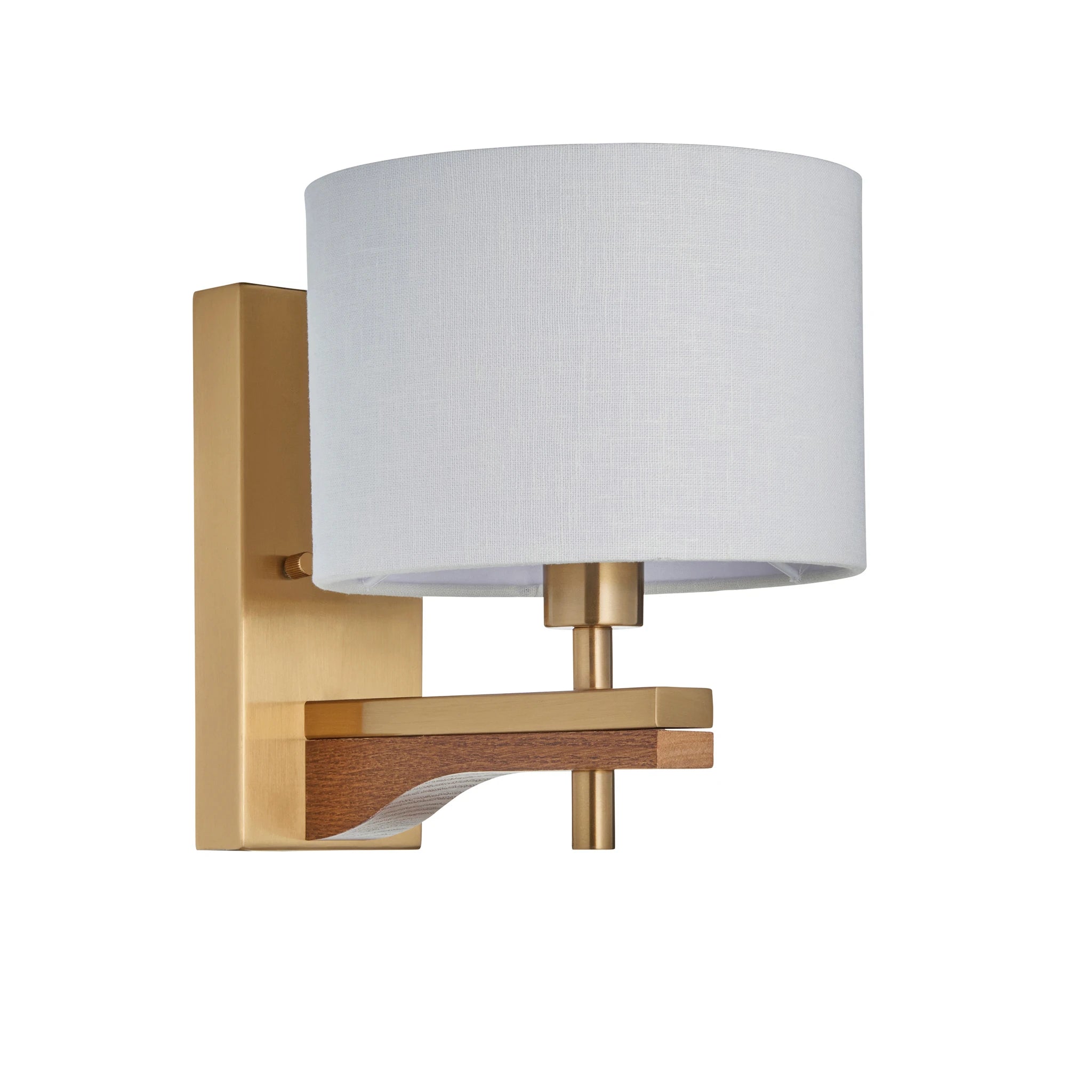 Lorelai Brushed Aged Brass Single Wall Light