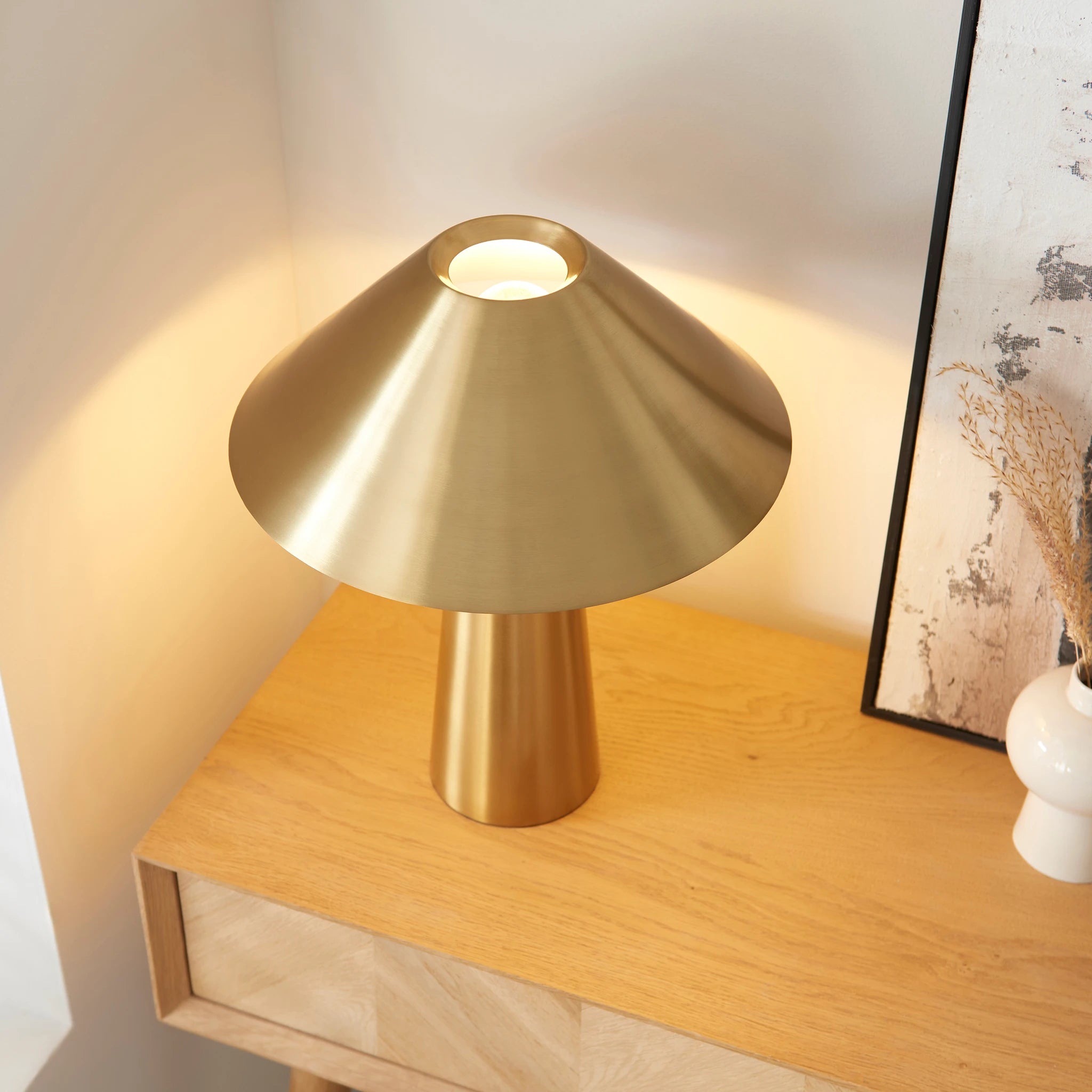 Amberfields Brushed Aged Brass Table Lamp