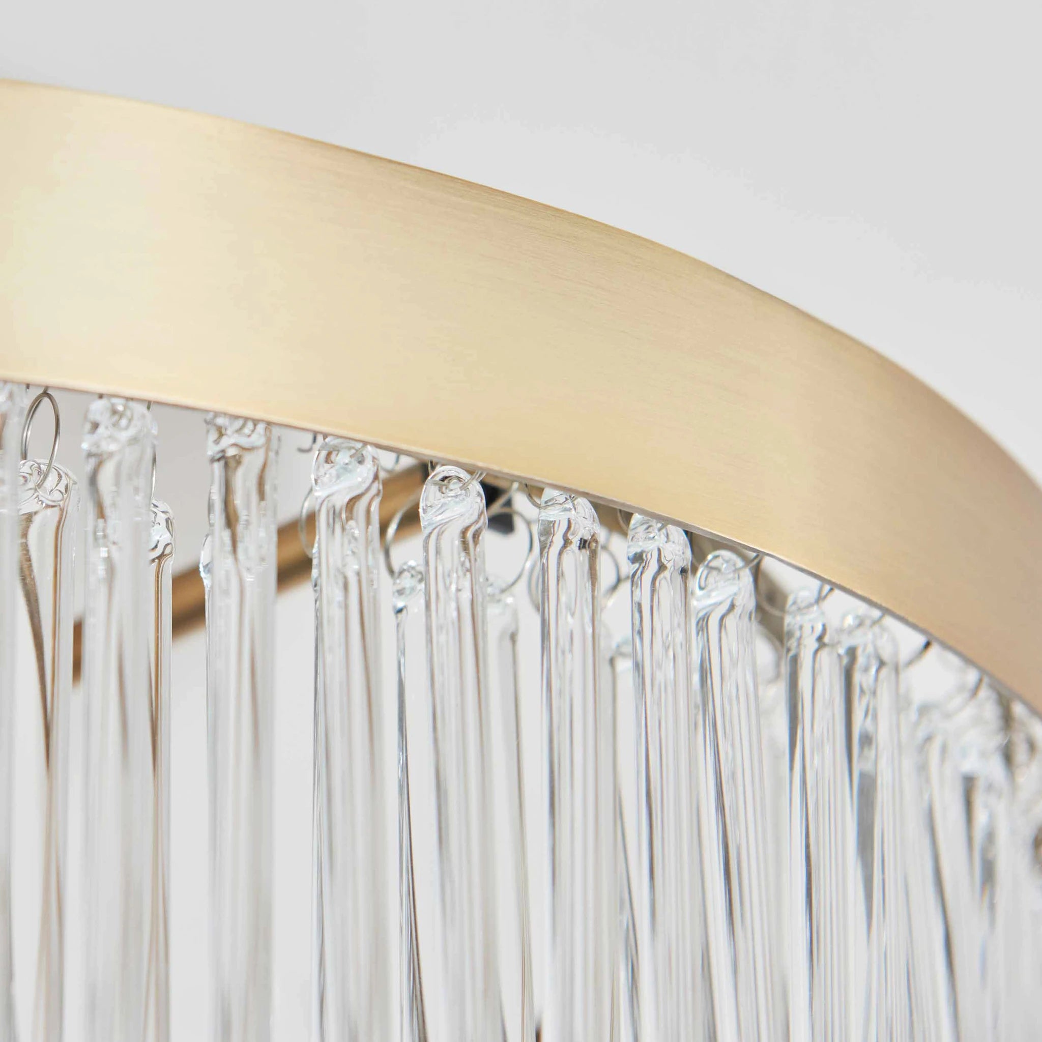 Auremont Warm Antique Brass 3 Light Ceiling Light