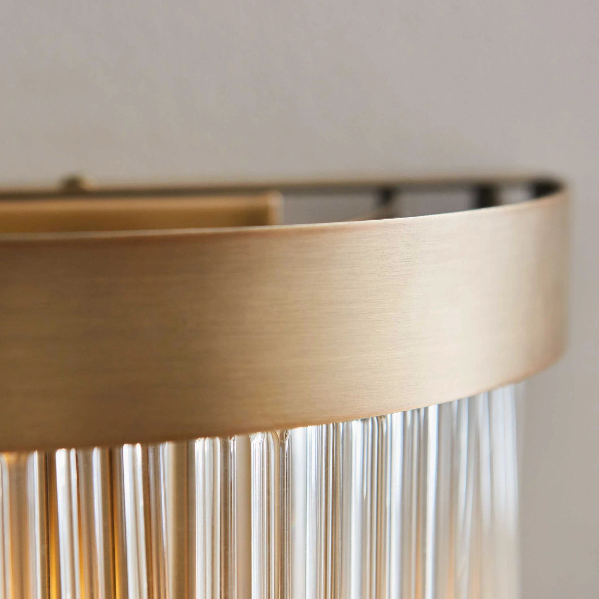 Auremont Warm Antique Brass 2 Light Wall Light