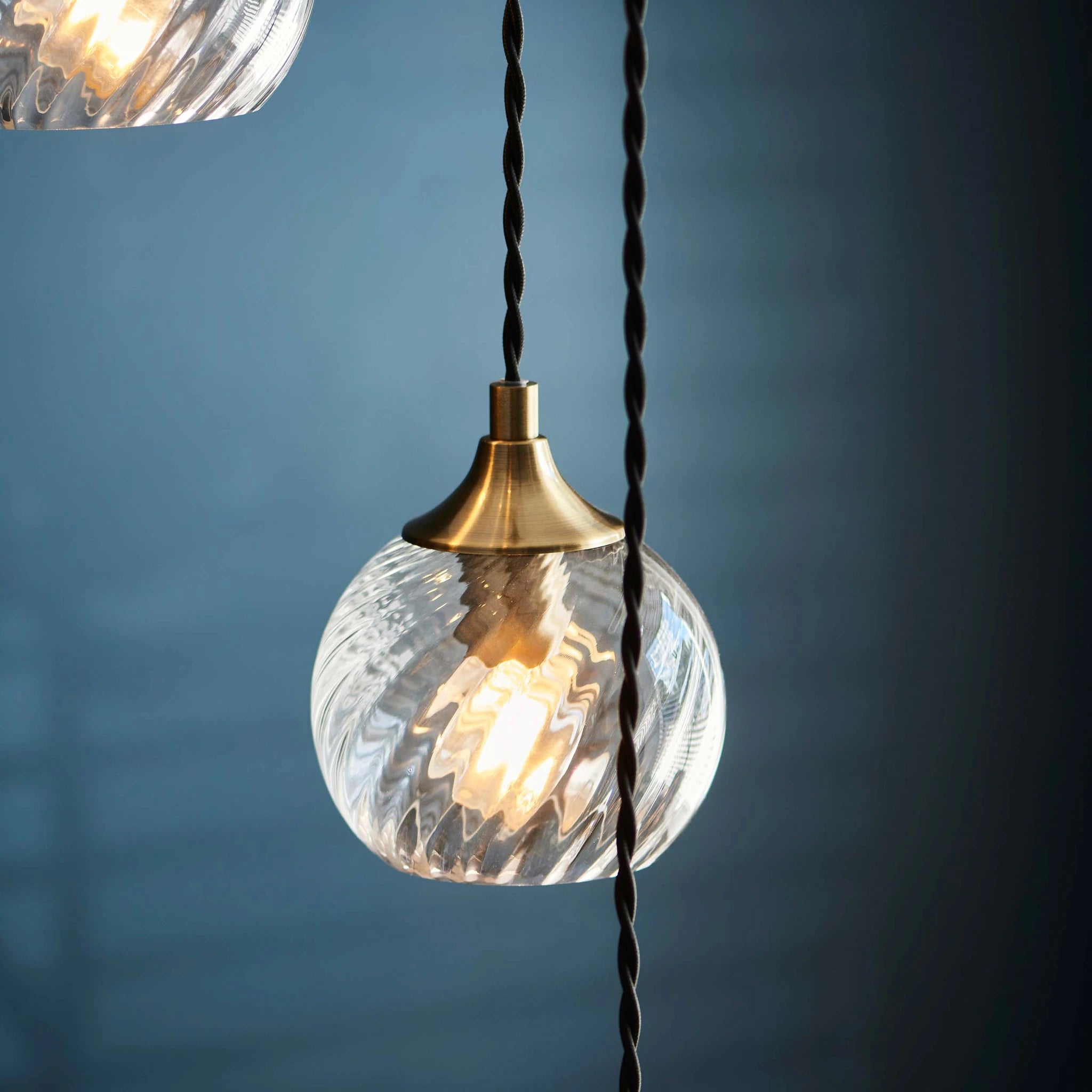 Dakota Antique Brass 5 Light Cascade Pendant