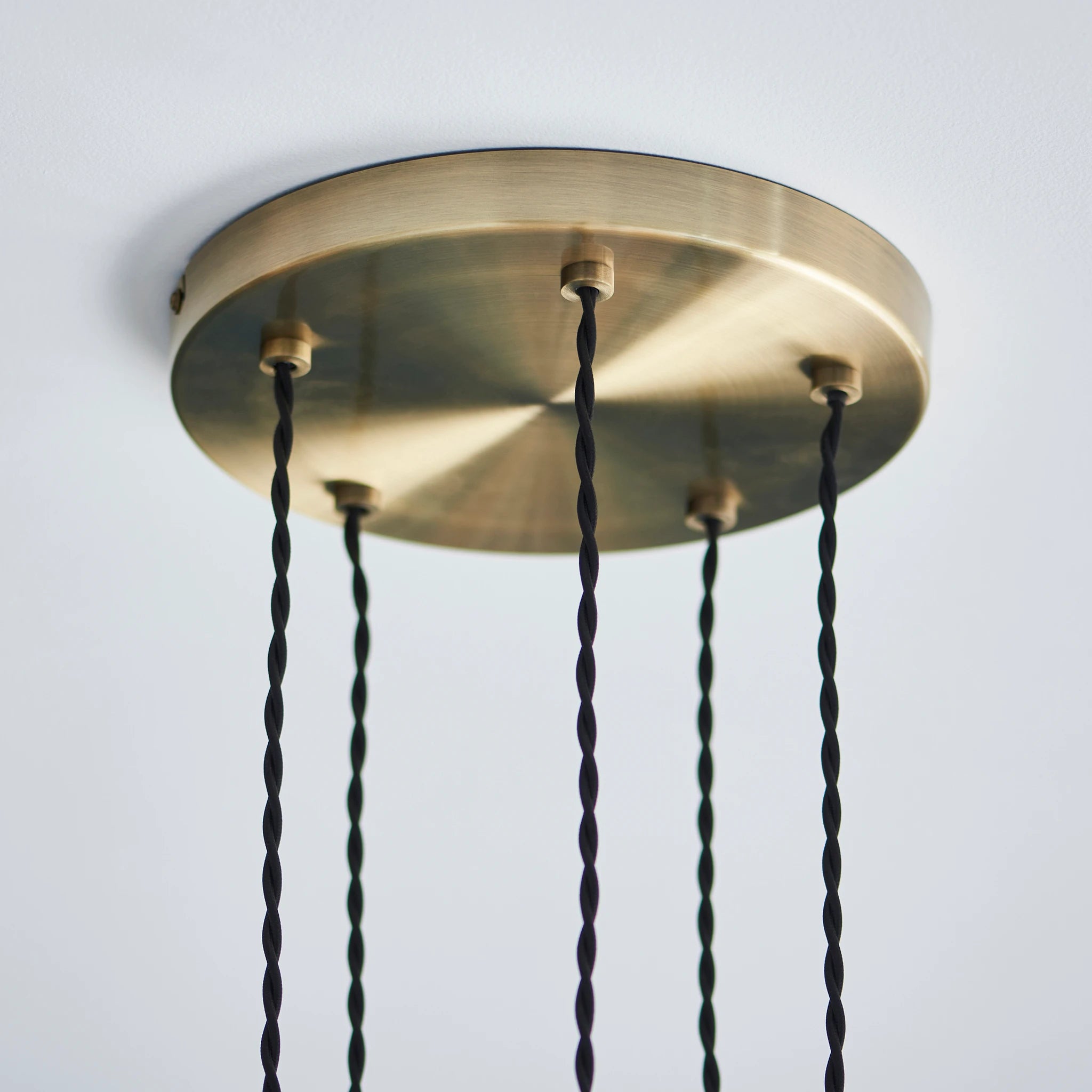 Dakota Antique Brass 5 Light Cascade Pendant