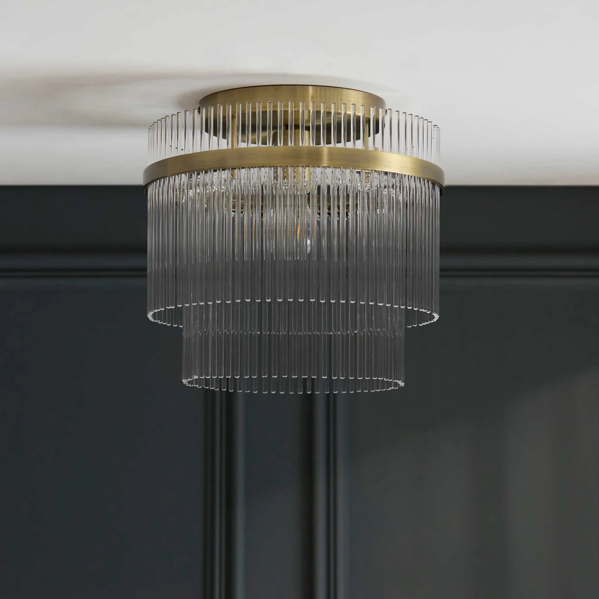 Vizzini Antique Brass Ceiling Light