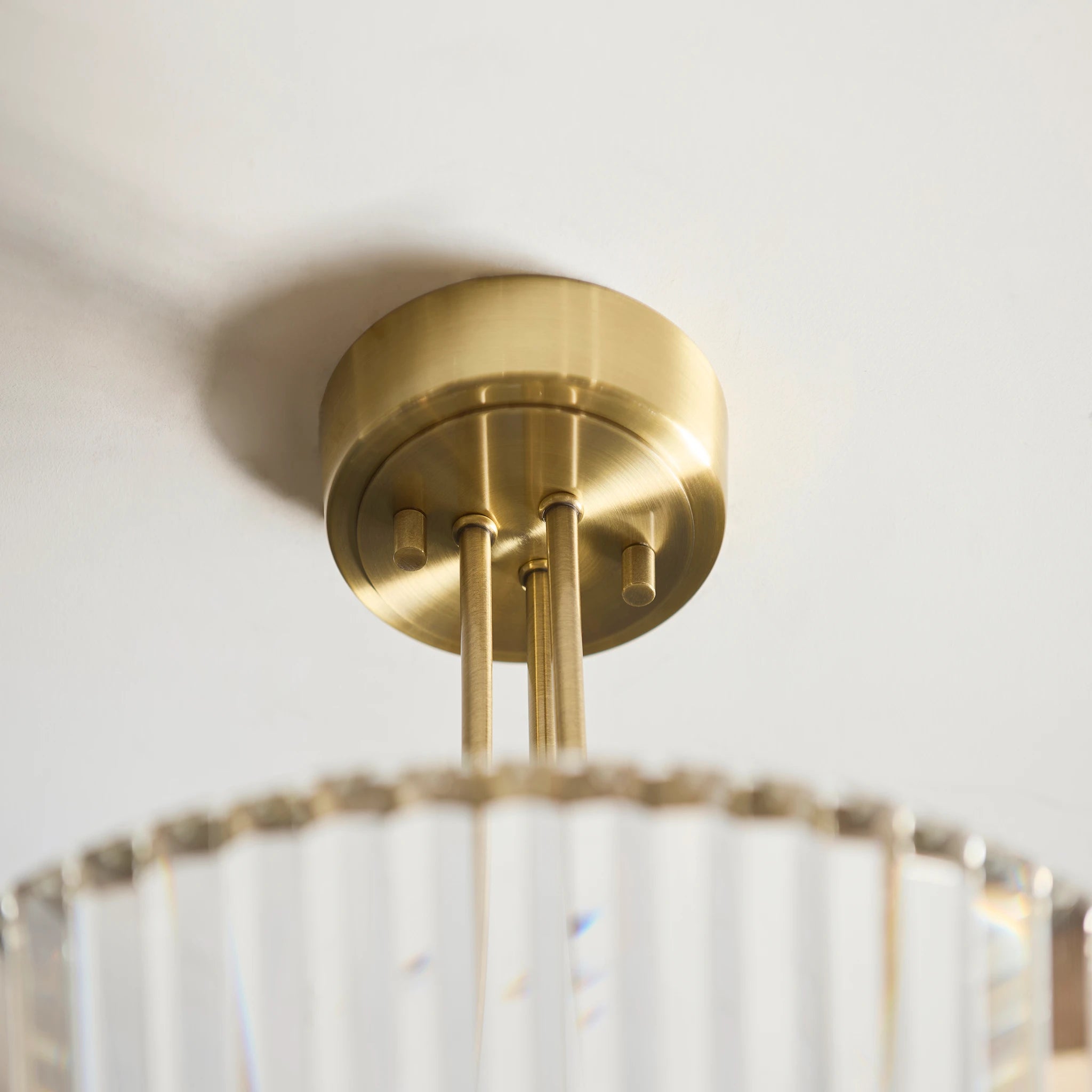 Sforza Antique Brass 3 Light Ceiling Light