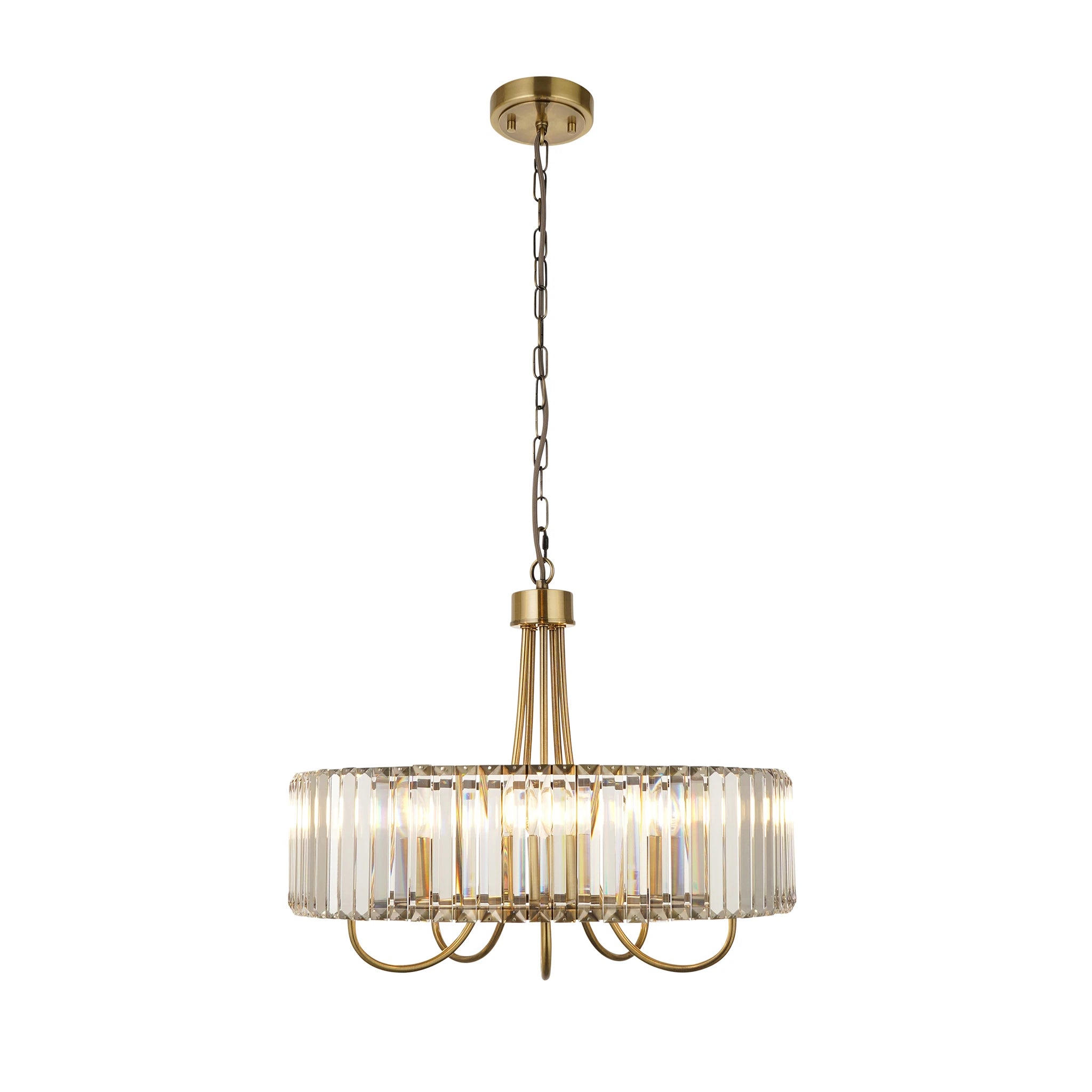 Sforza Antique Brass 5 Light Pendant